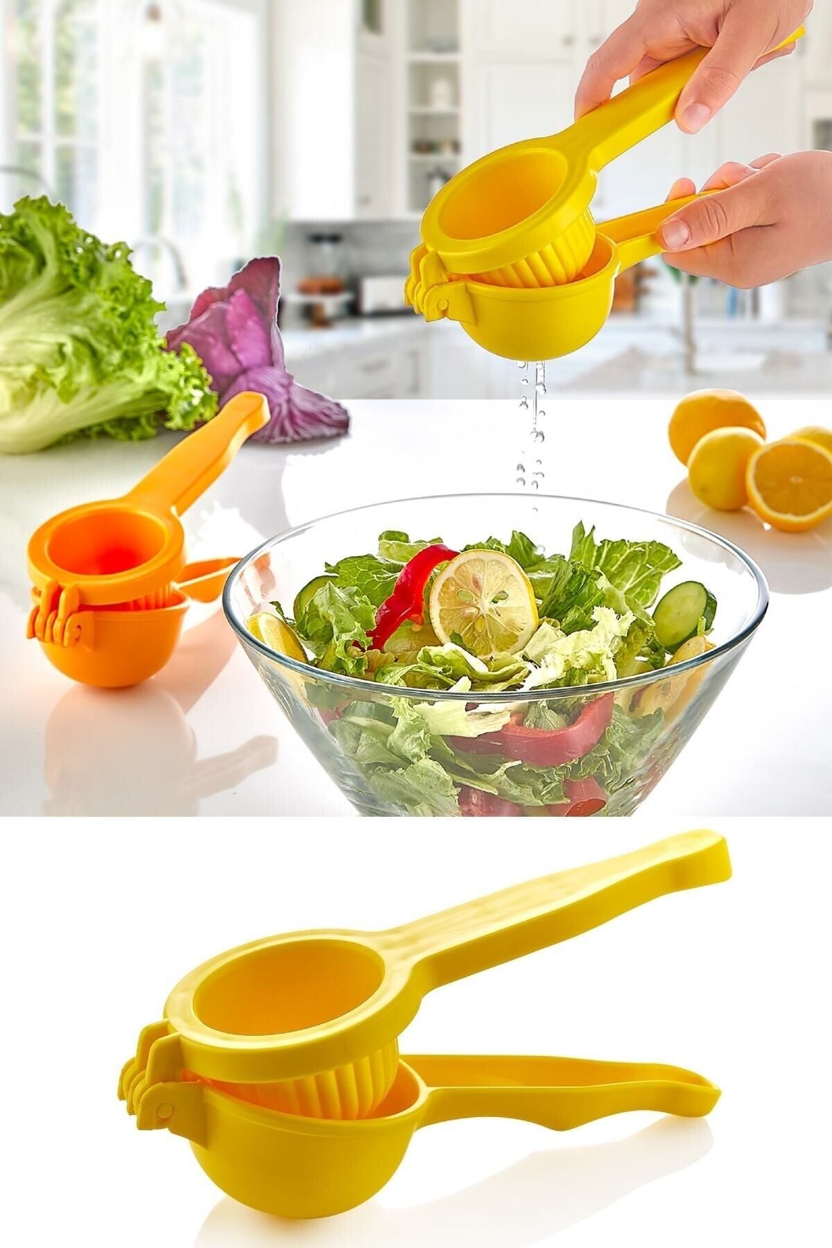 unbranded-Practical Hard Plastic Lemon Squeezer - Limon Press 1