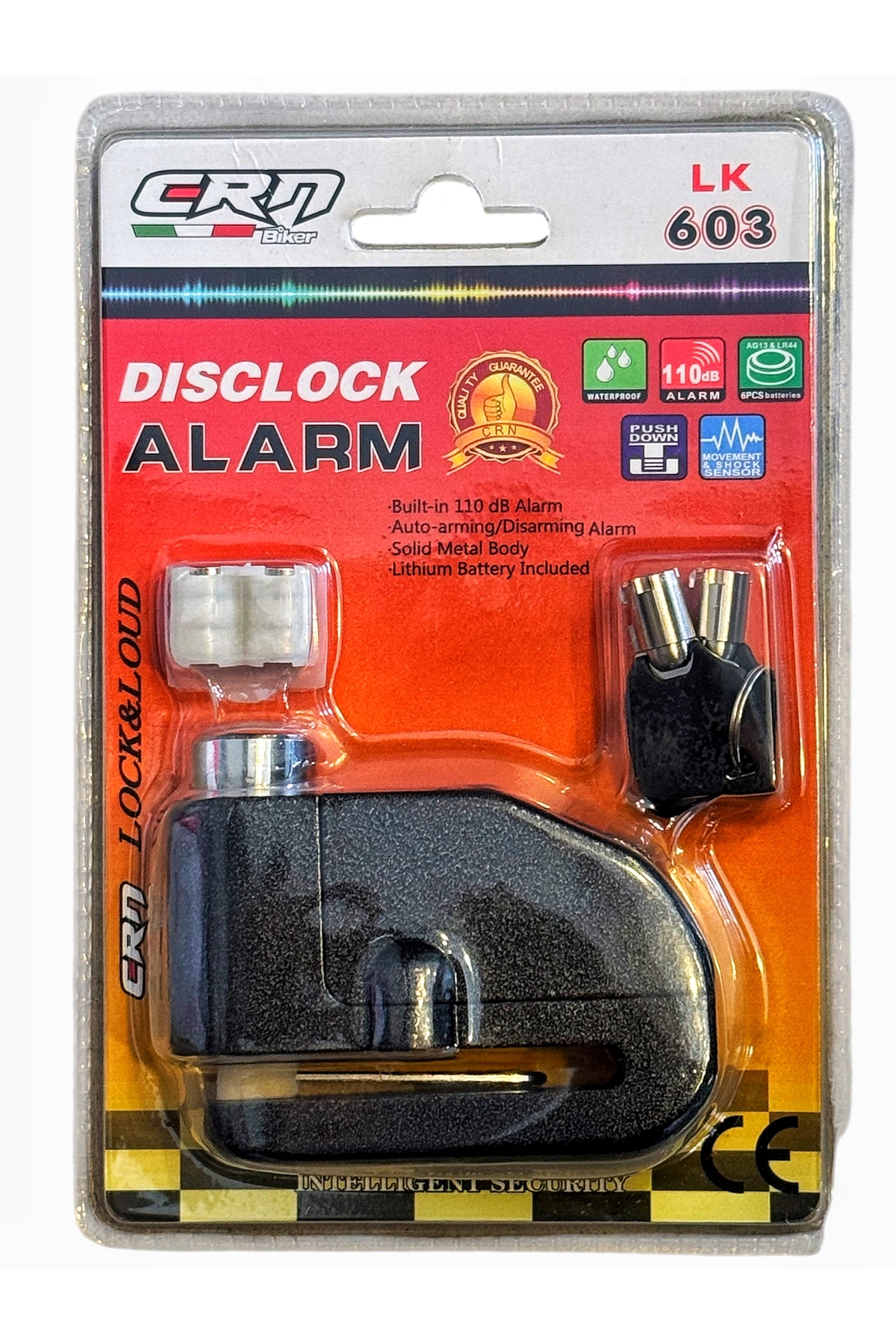 DİSK KİLİDİ ALARMLI (110 DESİBEL) LK603 A KALİTE