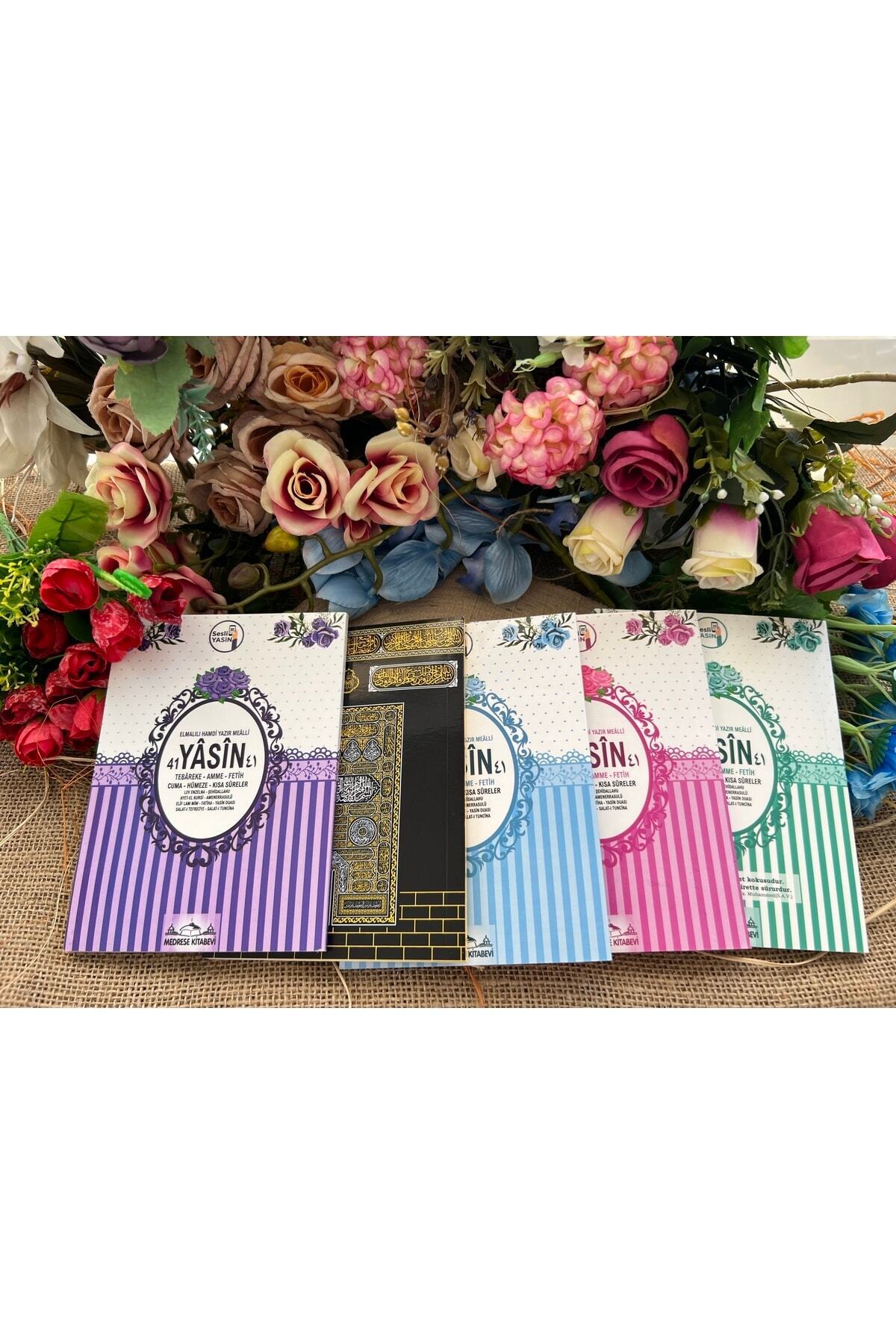 Medrese Kitab Evi Yasin Cüzü Kitabı 50 Adet Mevlüt Seti Hac Umre Doğum Cenaze Hediyelik Telefonda Sesli Dinleme 5 Renk fotoğrafı 5 (önizleme)