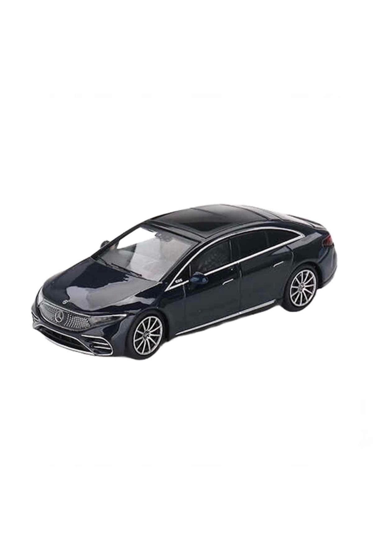 SYNOPE Çocuk Mini GT 1:64 Mercedes-Benz EQS 580 4MATIC Blue Metallic