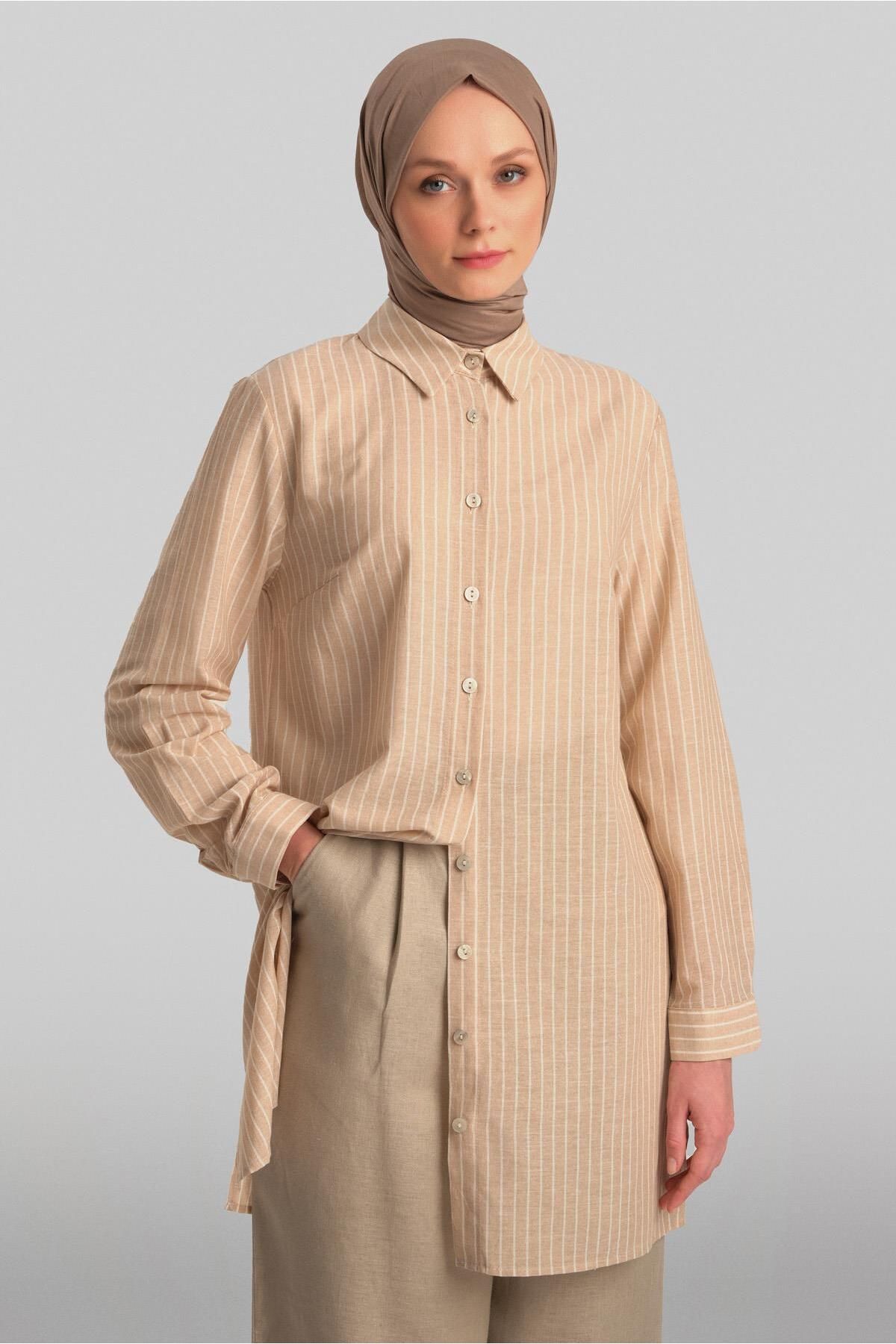 Armine-Beige Tunic - 24Yd9243 Model 4