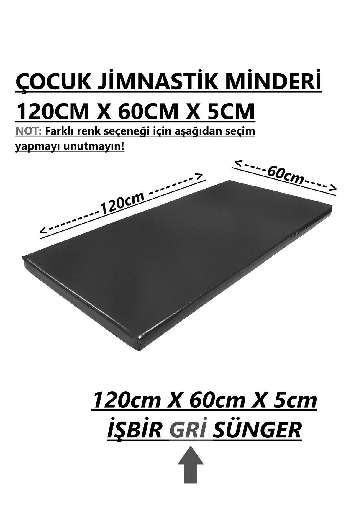 gürteks 60x120x5 Cm Çocuk Jimnastik Minderi (PVC) 6'lı Set fotoğrafı 2 (önizleme)