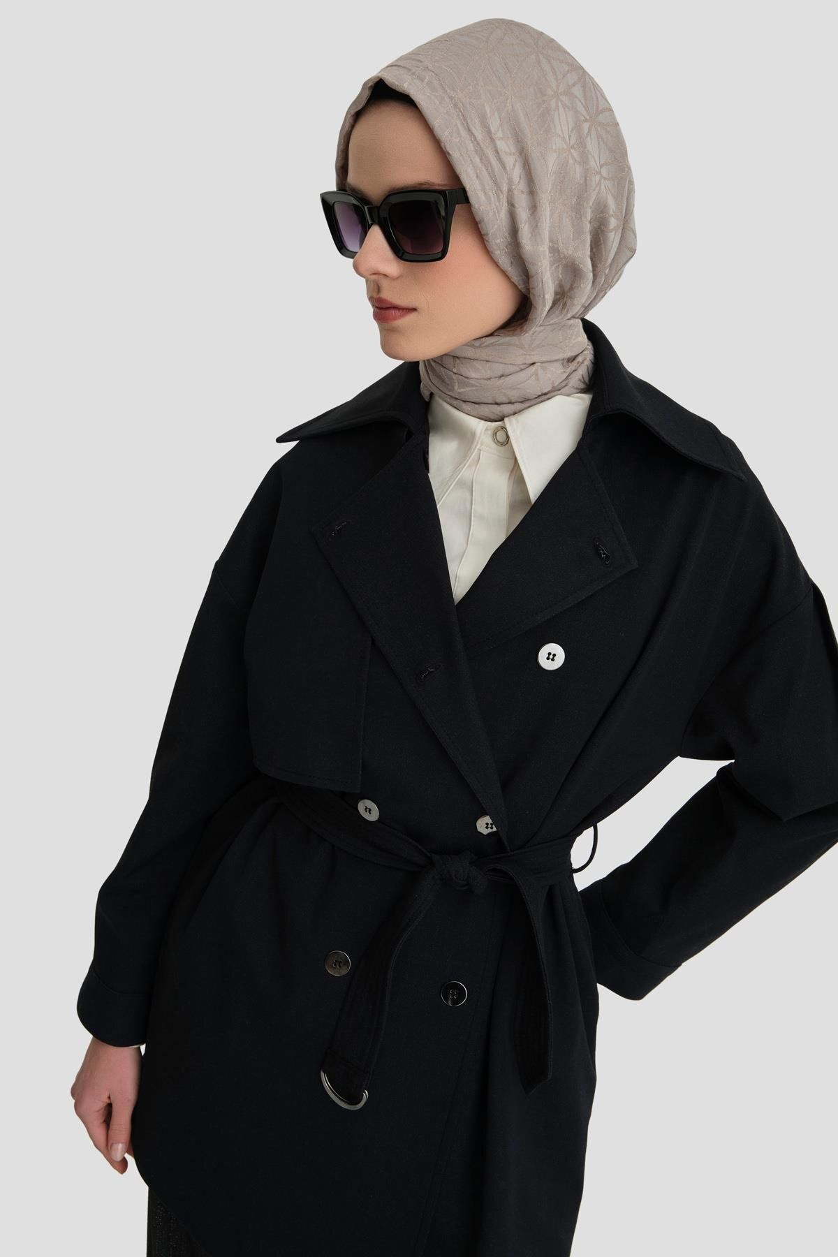 مانتو کراوات 24k7520 مشکی Armine