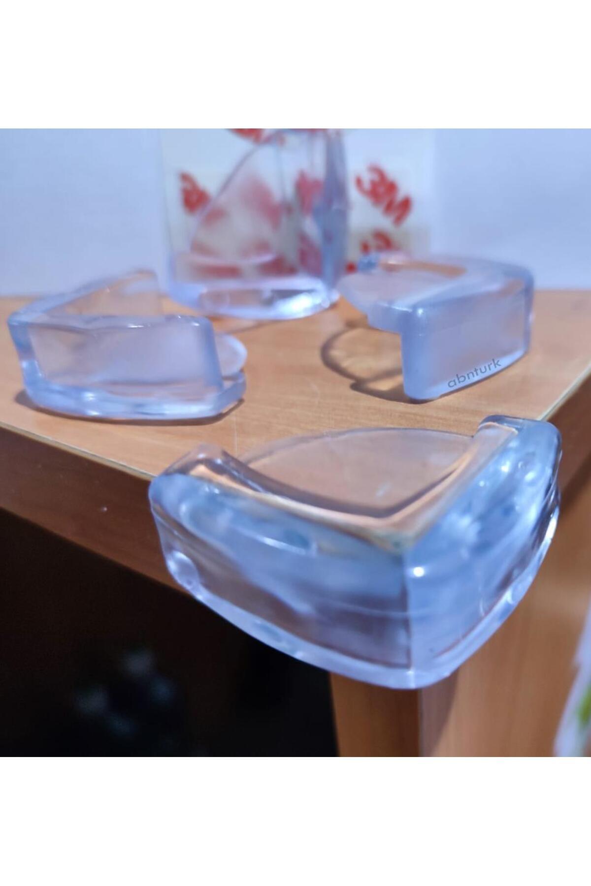 abnturk 8 Adet Standart Slikon Köşe Koruyucu Yetişkin Bebek Çocuklar 3M Yapıştırıcılı Elastiki Güvenlik Ürün fotoğrafı 2 (önizleme)