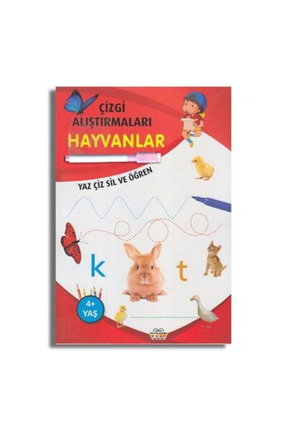 0-6 Yaş Yayınları Çizgi Alıştırmaları Hayvanlar