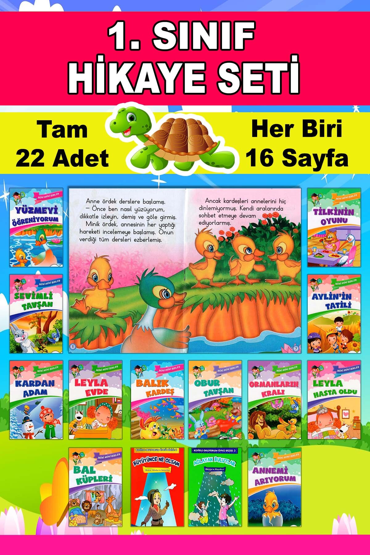 mucit dino 1. Sınıflar Için Tavsiyeli Mini Mini Birler Ilk Okuma Hikaye Seti (22 ADET) fotoğrafı 3 (önizleme)
