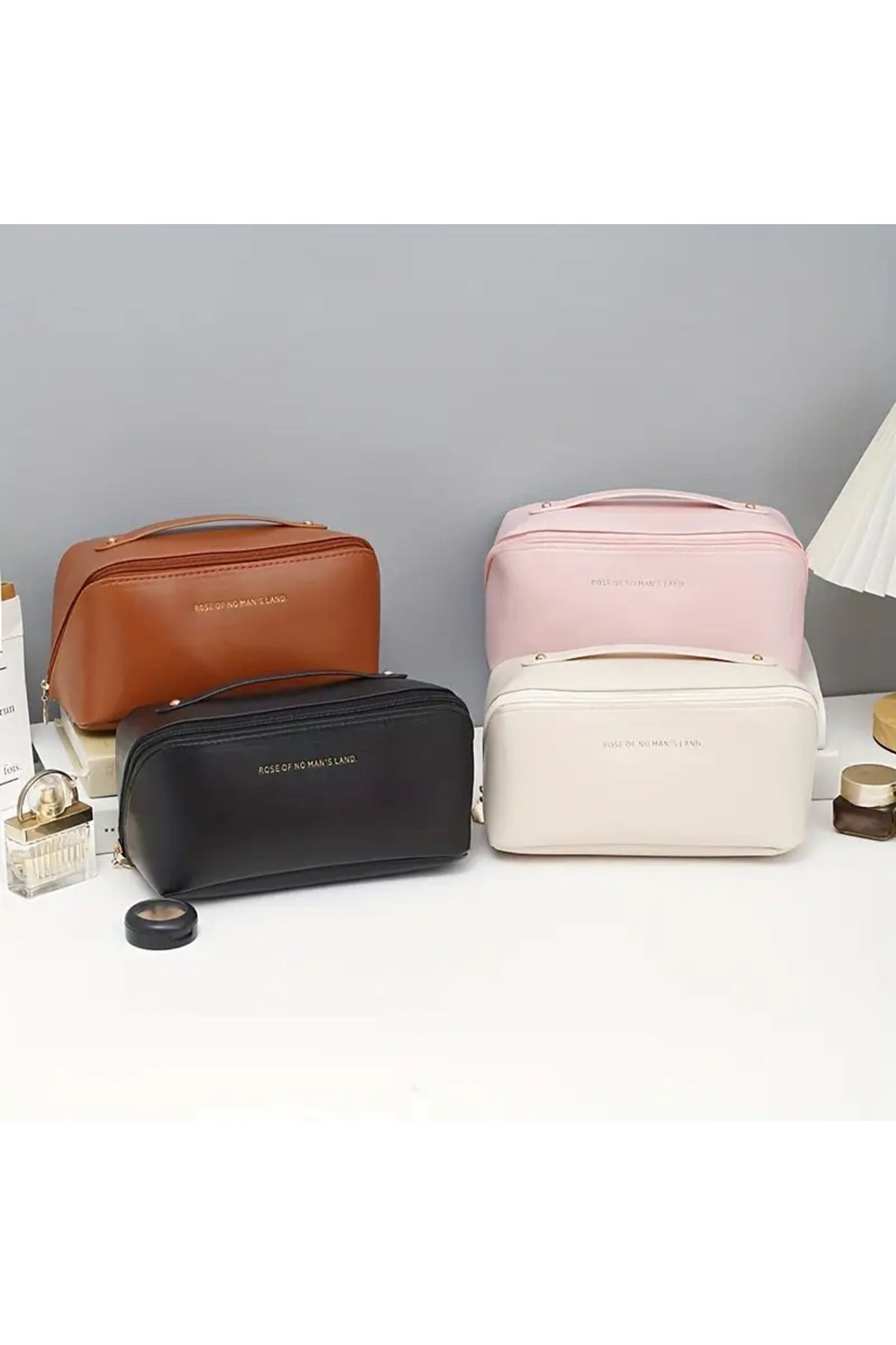 portofino-Thickened Pu Makeup Bag Large Capacity Portable Makeup Bag 5