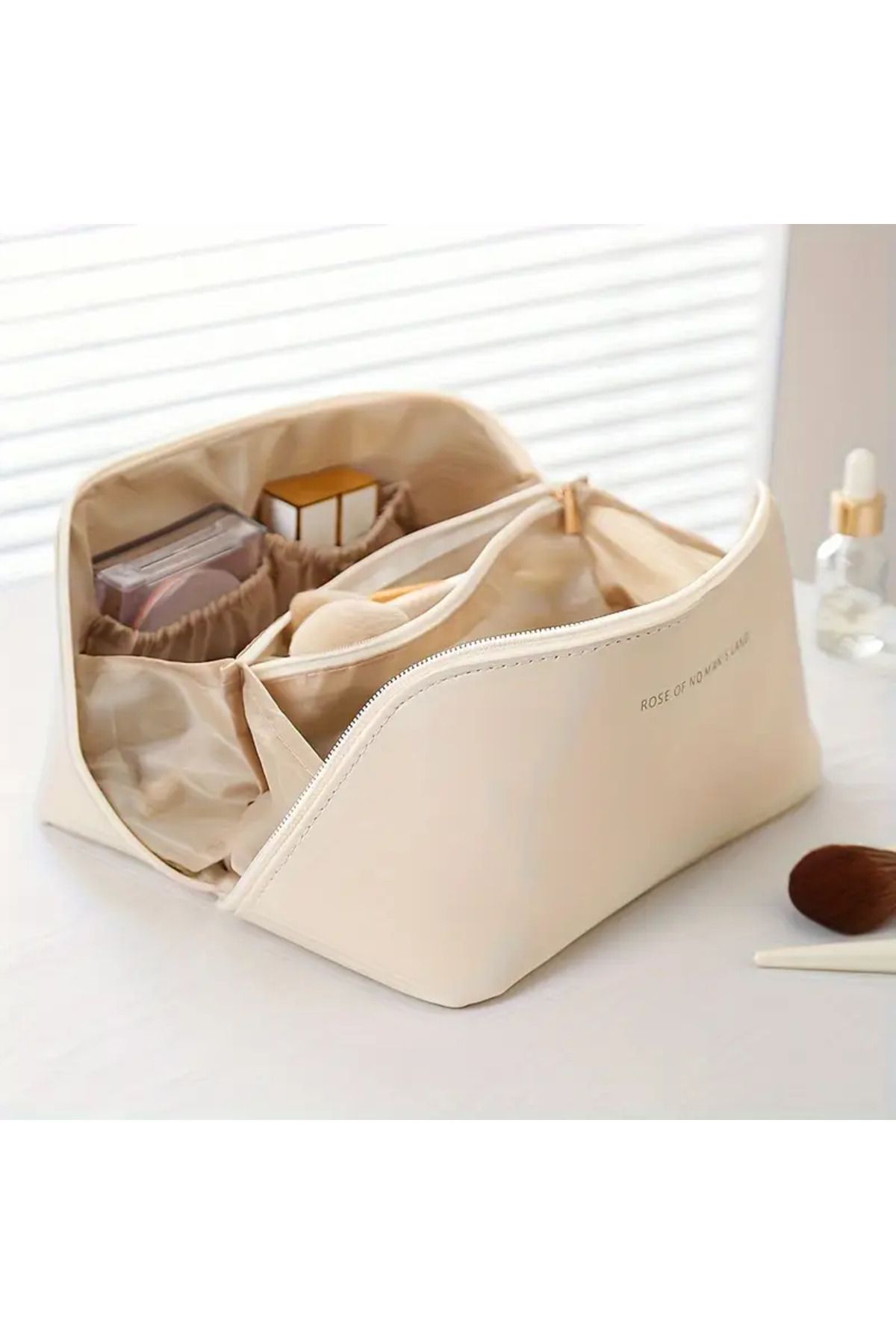 portofino-Thickened Pu Makeup Bag Large Capacity Portable Makeup Bag 2