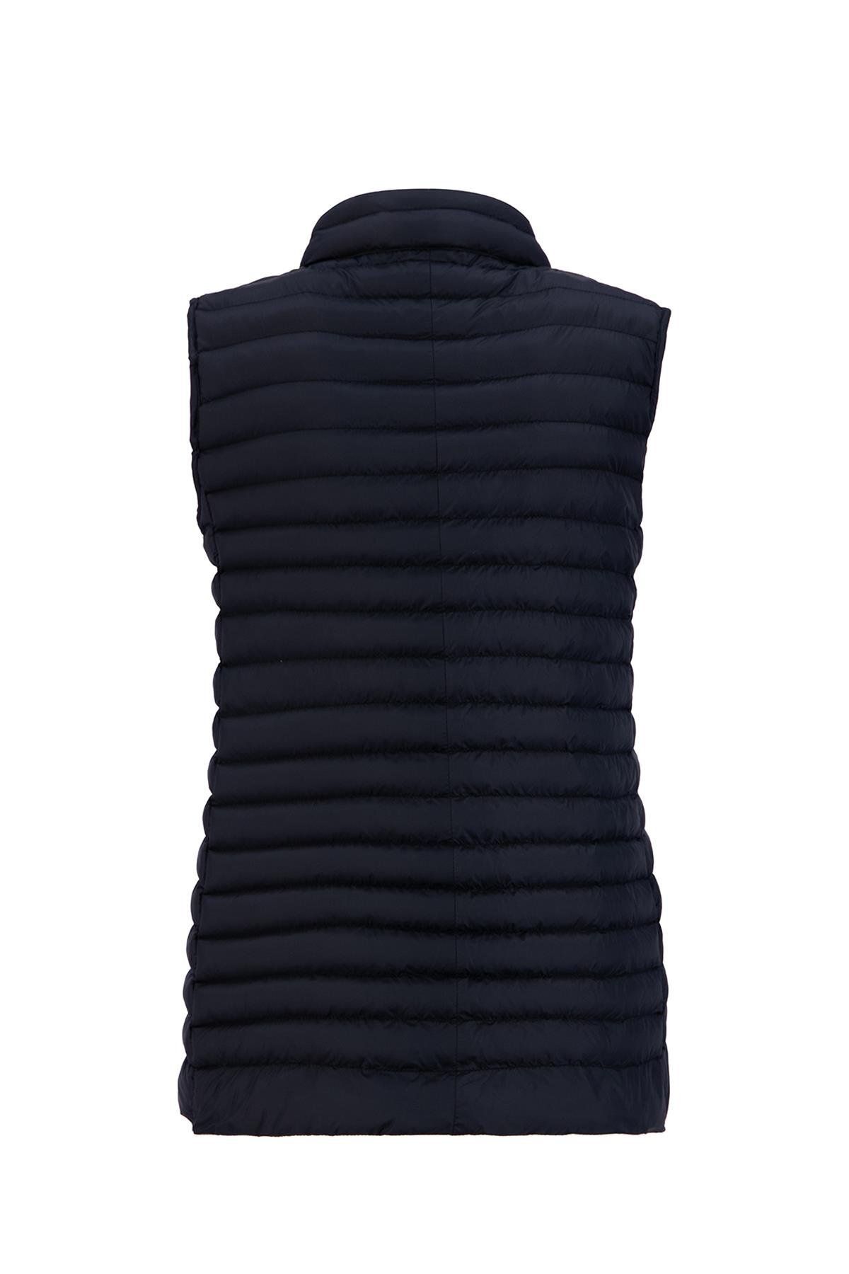 Armine-Black Thin Quilted Vest - 24Kd7526 Model 6