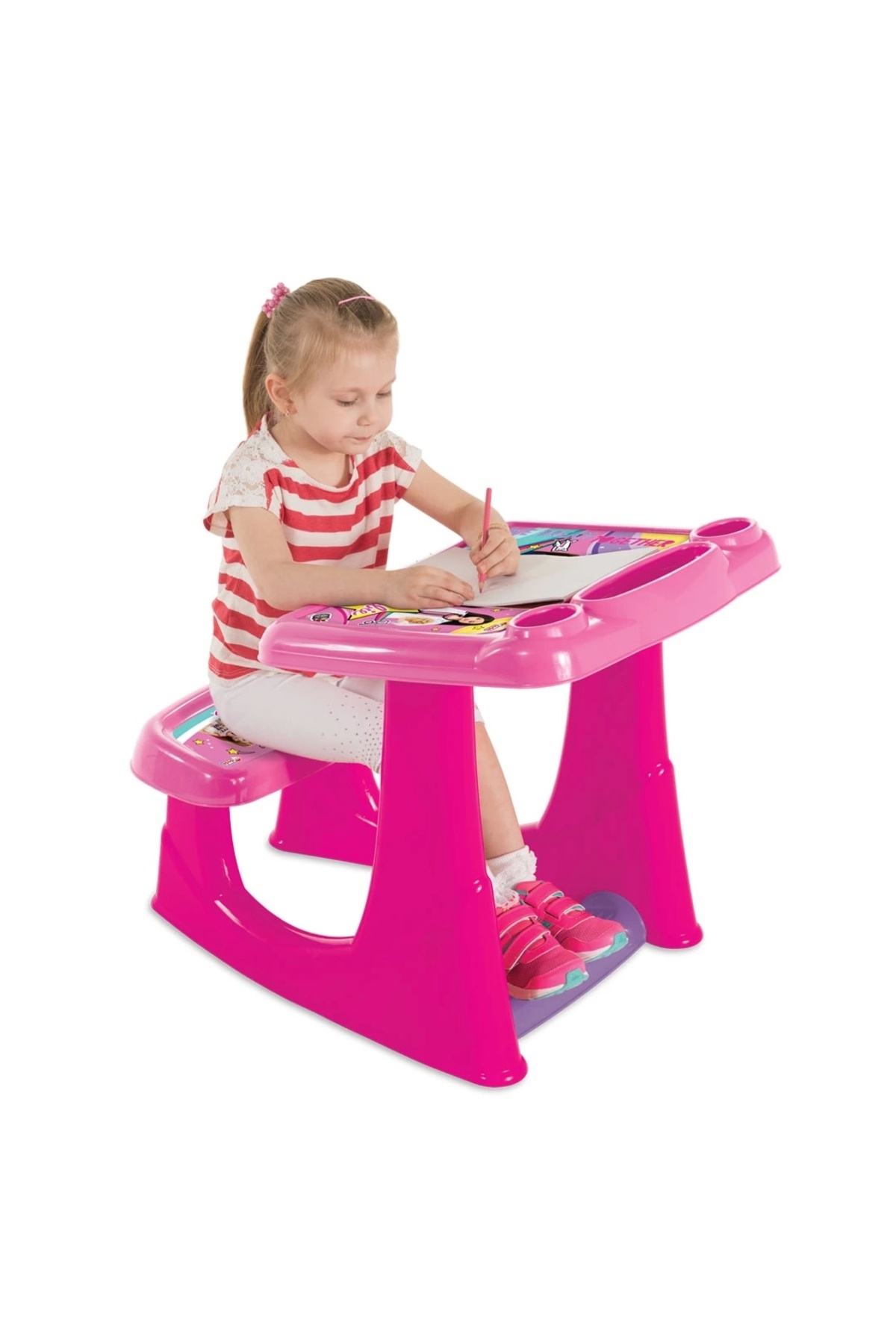 Barbie Çocuk Ders Çalışma Masası Hd630 fotoğrafı 2 (önizleme)