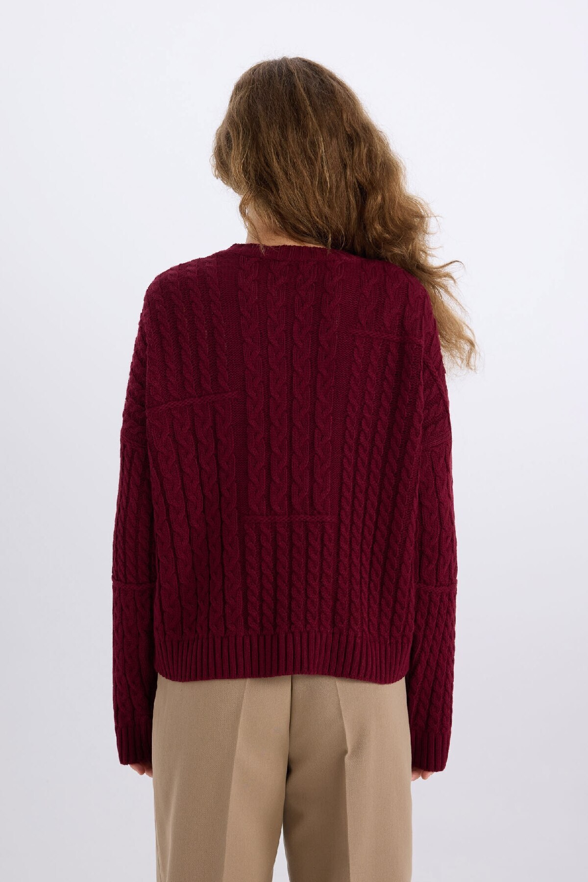 DeFacto-Coool Oversize Wide Fit Strickpullover mit Rundhalsausschnitt E2319AX24CW 6