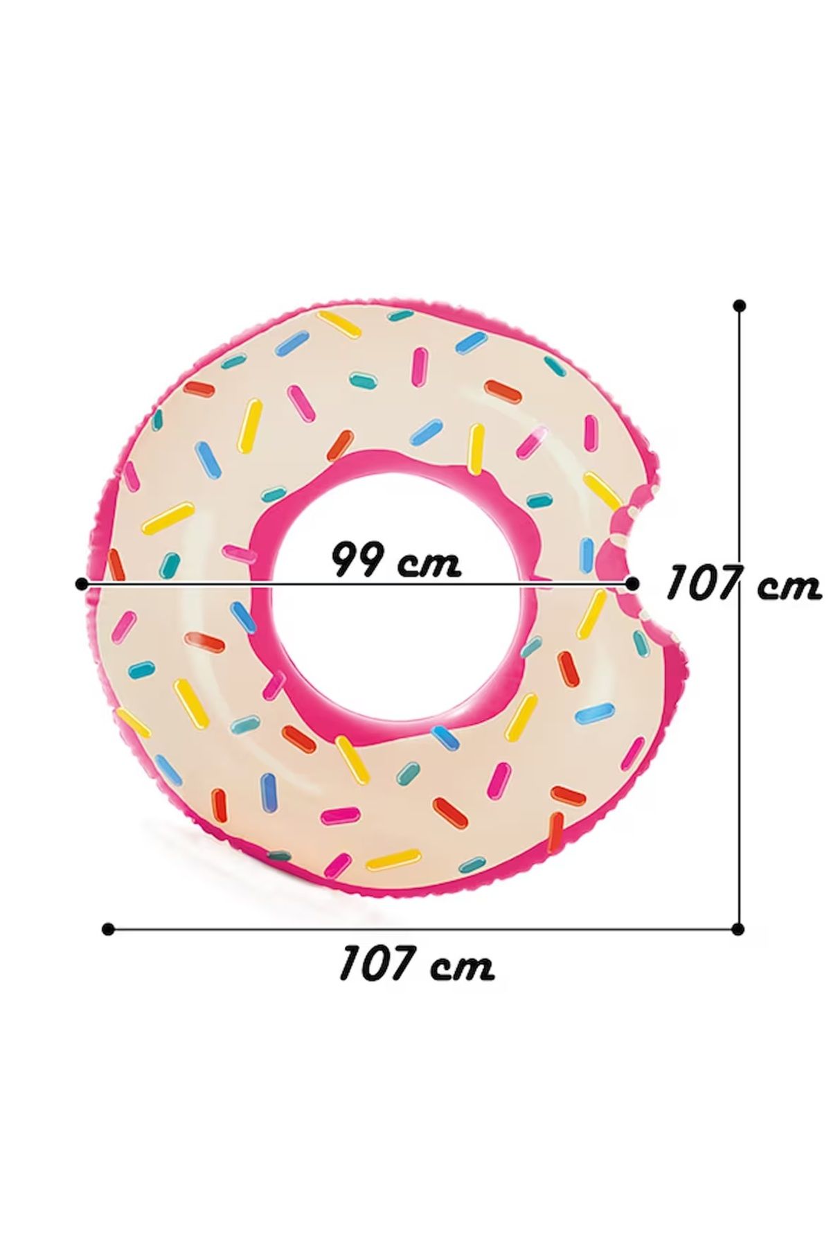 arsmoda Donut Simit Şişme Havuz Donut 107 cm.