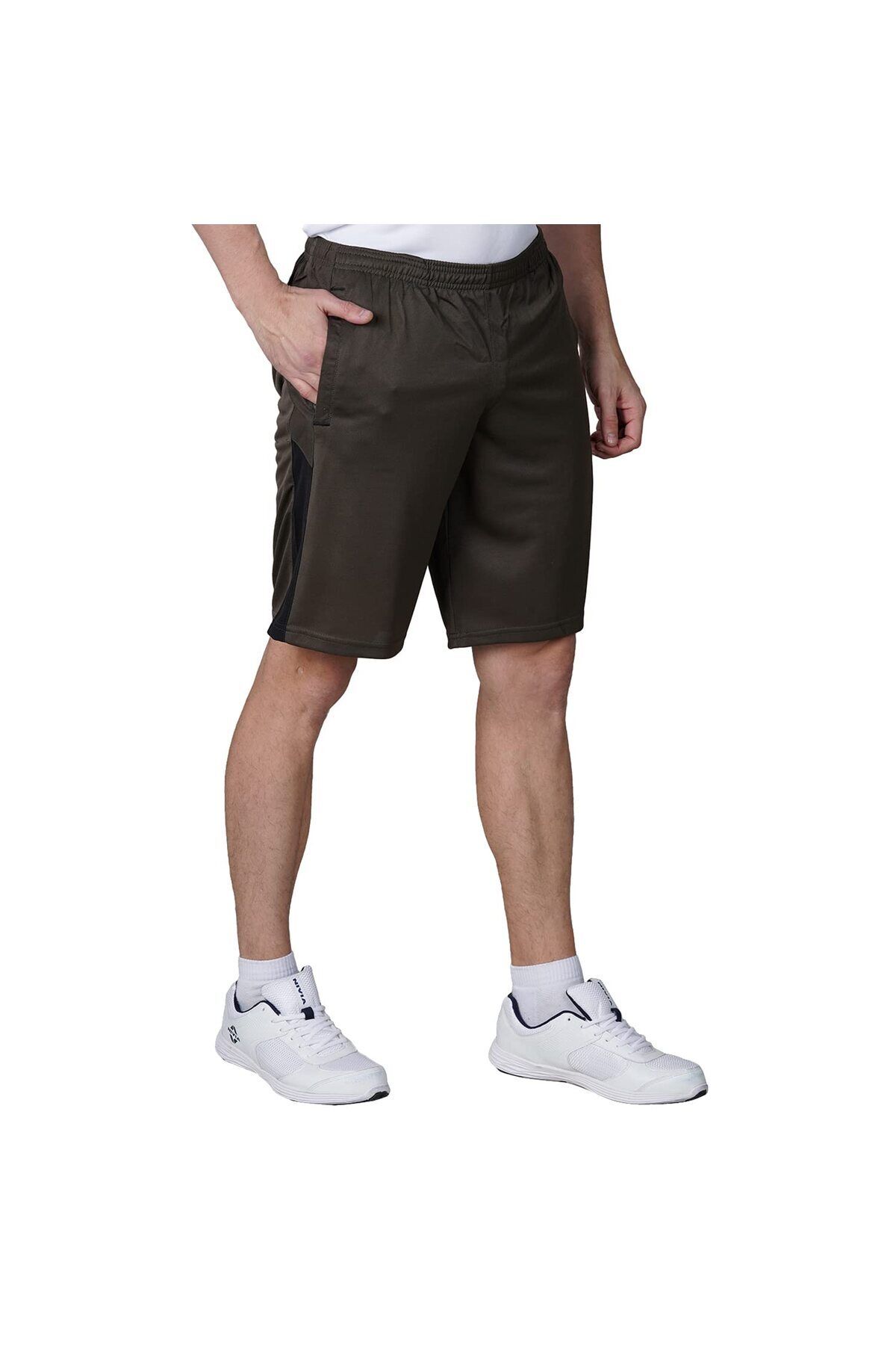 Nivia-Sporty_4 Shorts | Olive Green | M | Lightweight | Comfortable | Gym | Running 4