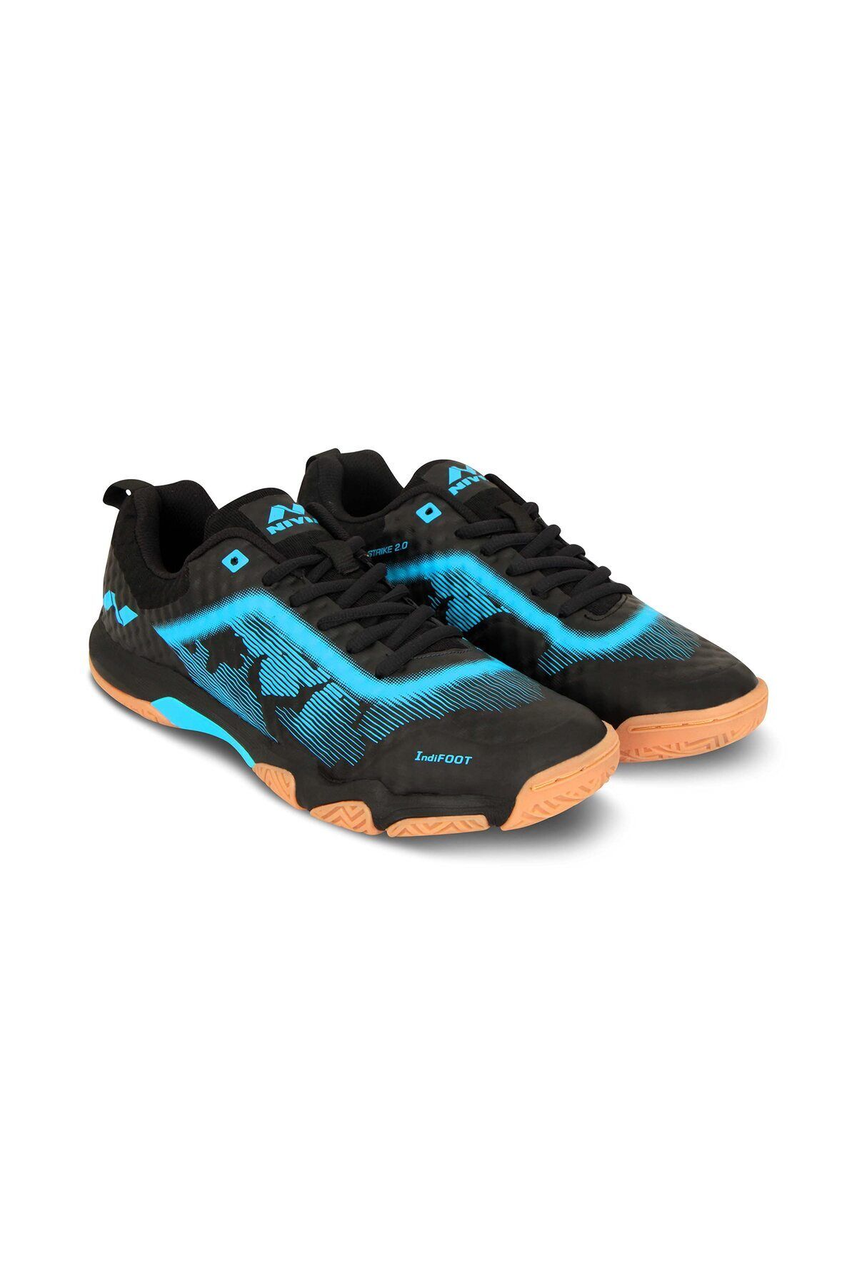 Nivia-Powerstrike 2.0 Badminton Shoes | Black | 5 Uk/6 Us/39 Eu | Non-marking Round Sole 7