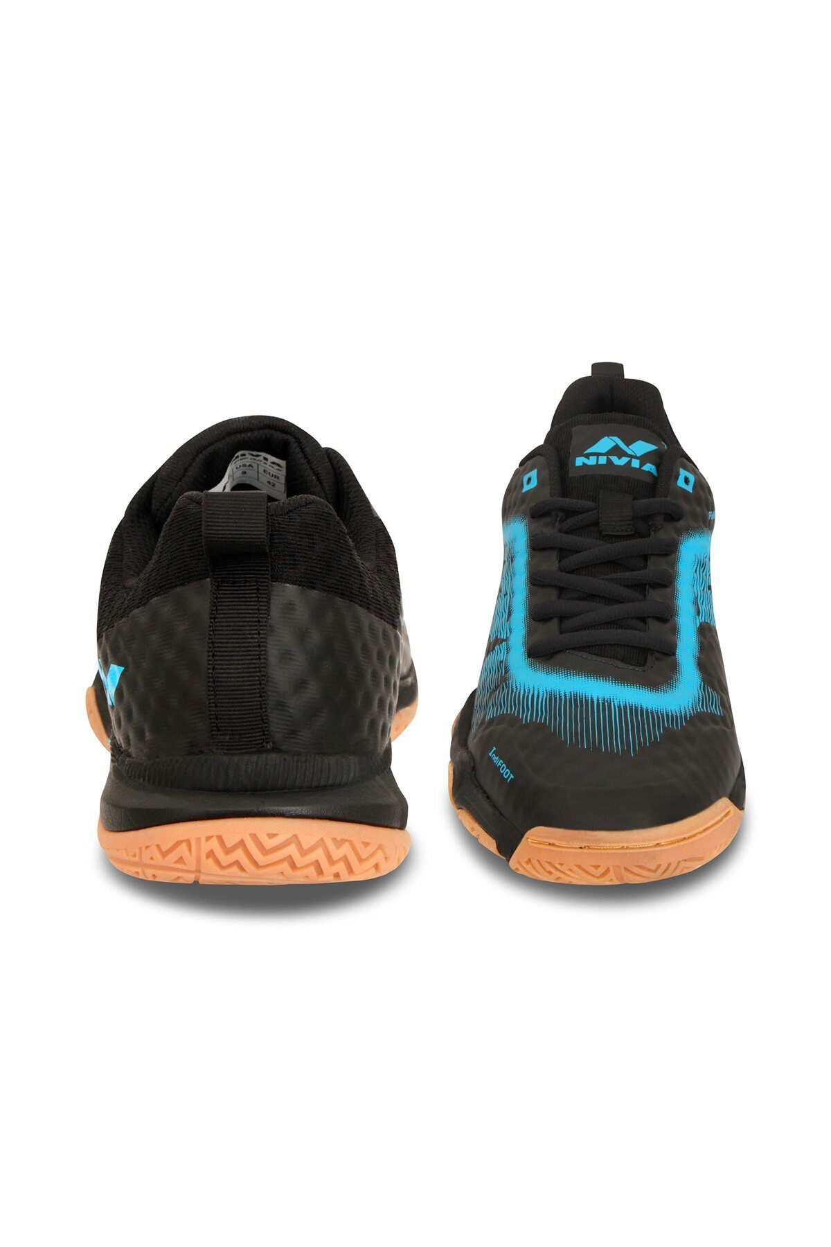 Nivia-Powerstrike 2.0 Badminton Shoes | Black | 5 Uk/6 Us/39 Eu | Non-marking Round Sole 5