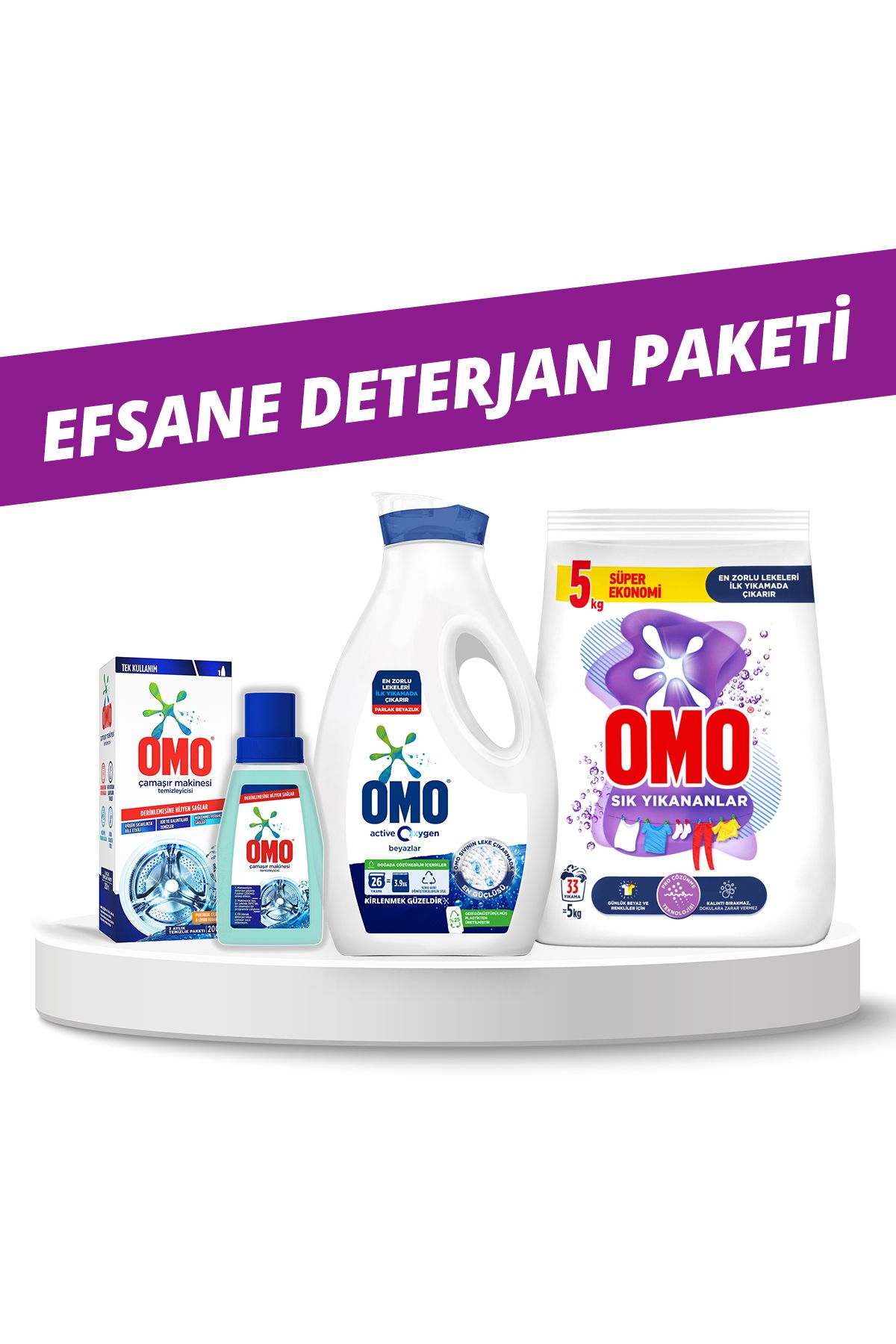 Omo Makinesi Temizleyicisi X1 Sık Yıkananlar X1 Oxygen Sıvı Deterjan