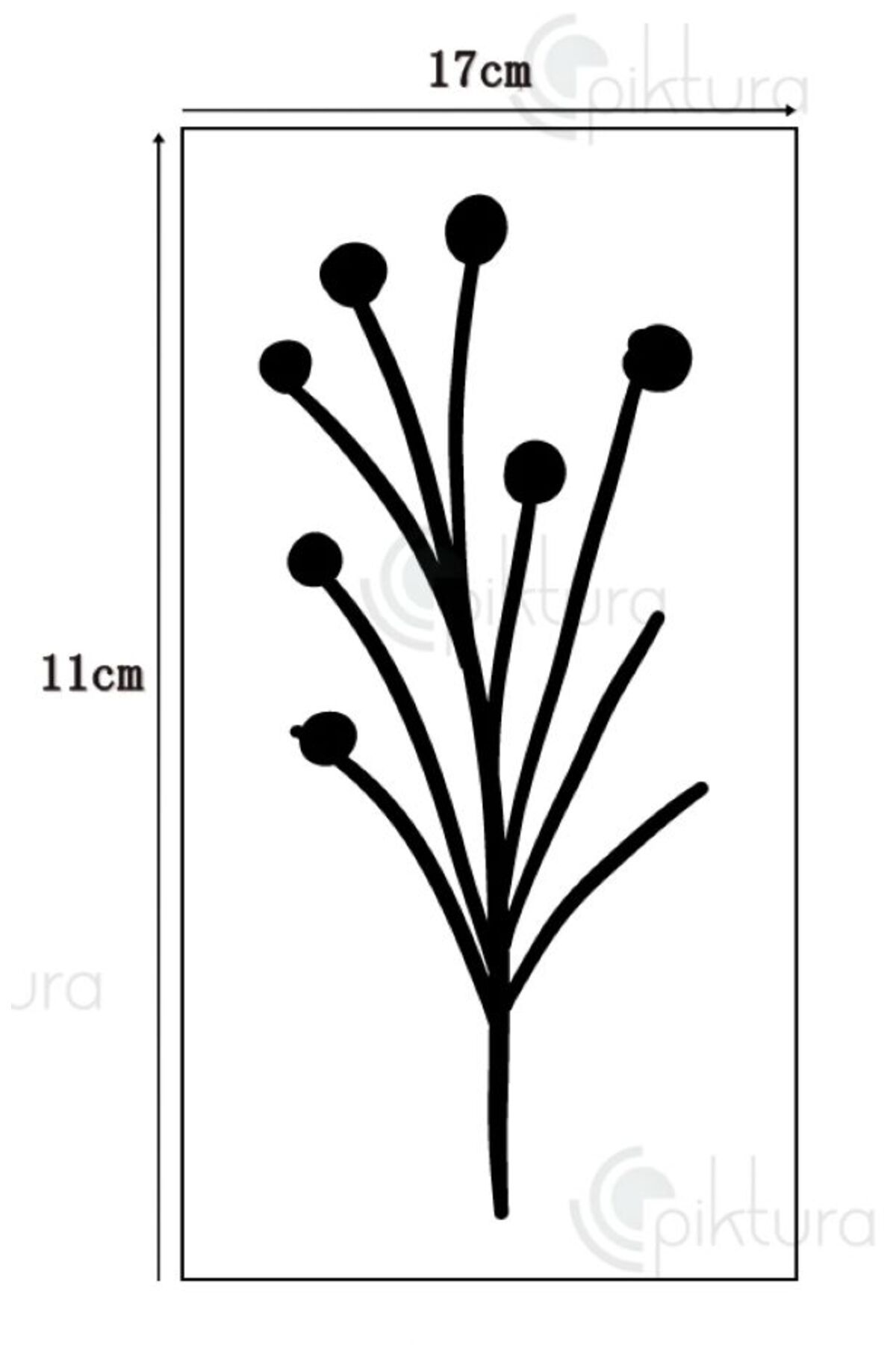 Piktura-Wildflower, Floral, Botanical, Leaf Minimalist Stencil Series No.3 2