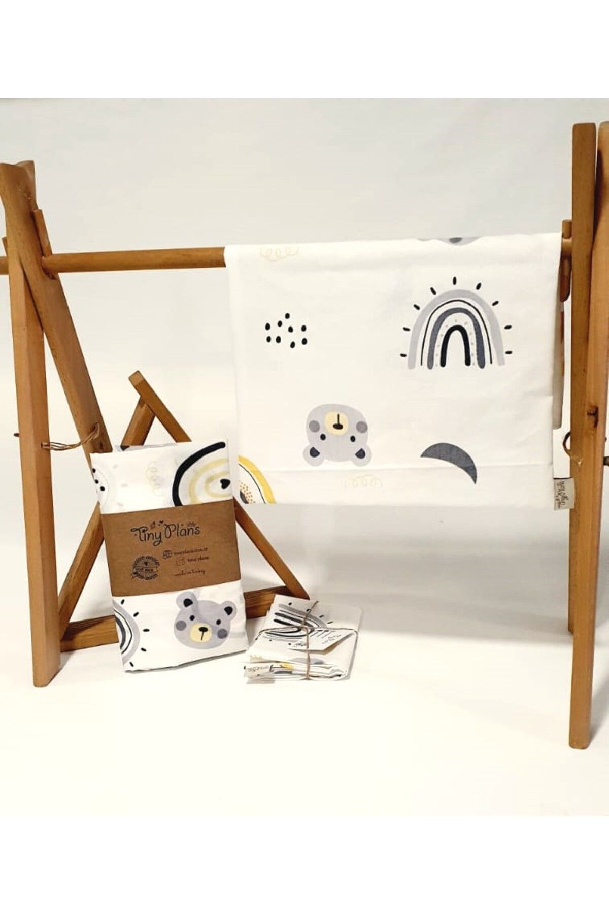 tiny plans-Elastic Baby Bed Sheet - Pillowcase Set 80X170 cm 8