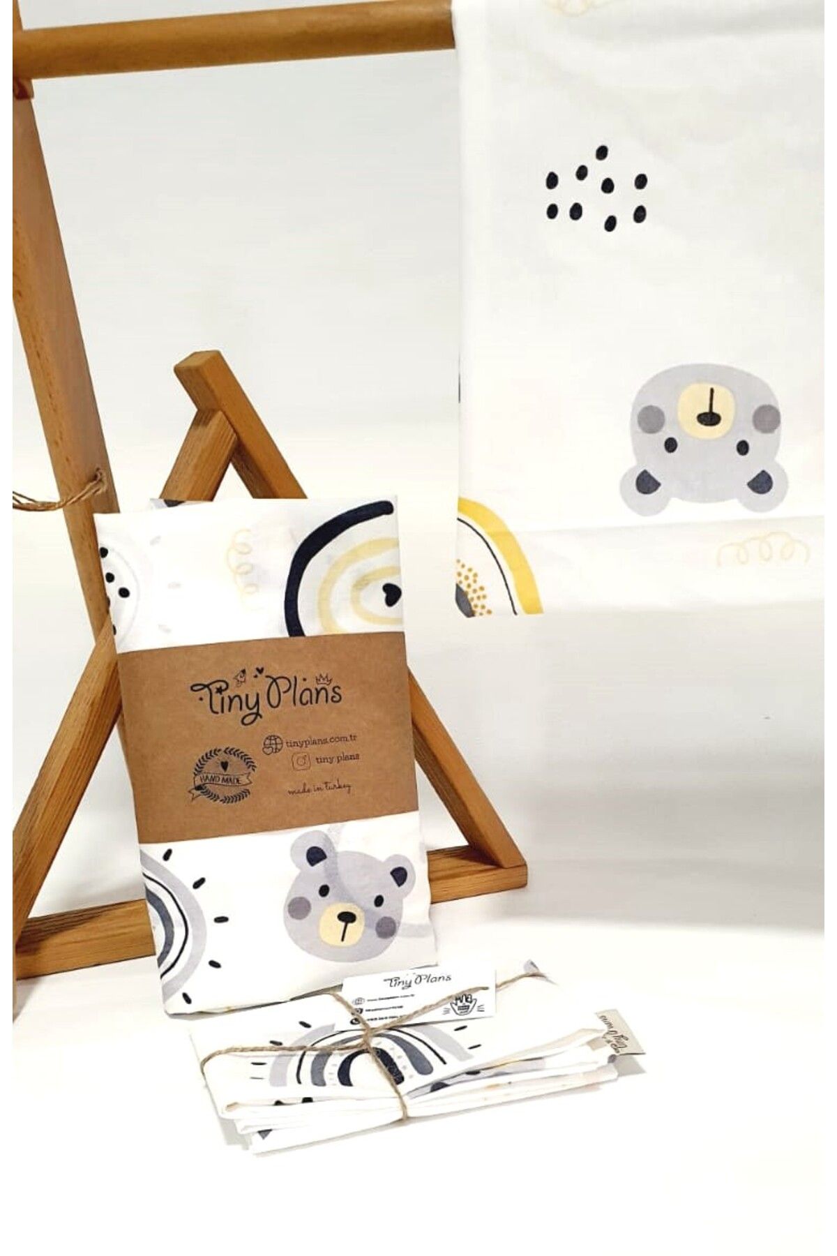tiny plans-Elastic Baby Bed Sheet - Pillowcase Set 80X170 cm 5