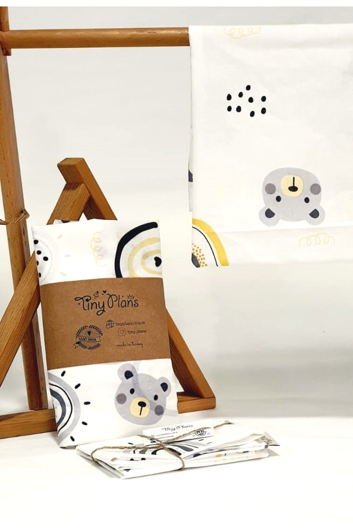 tiny plans-Elastic Baby Bed Sheet - Pillowcase Set 80X170 cm 7