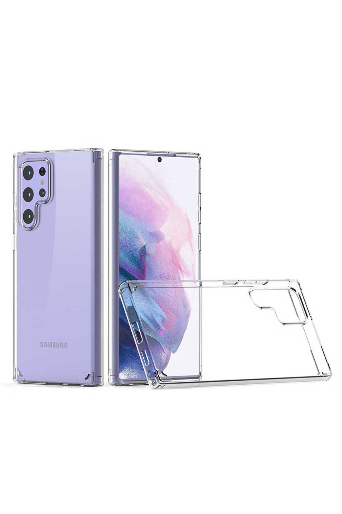 gaappy Boss Serisi Samsung Galaxy S22 Ultra Şeffaf Kapak