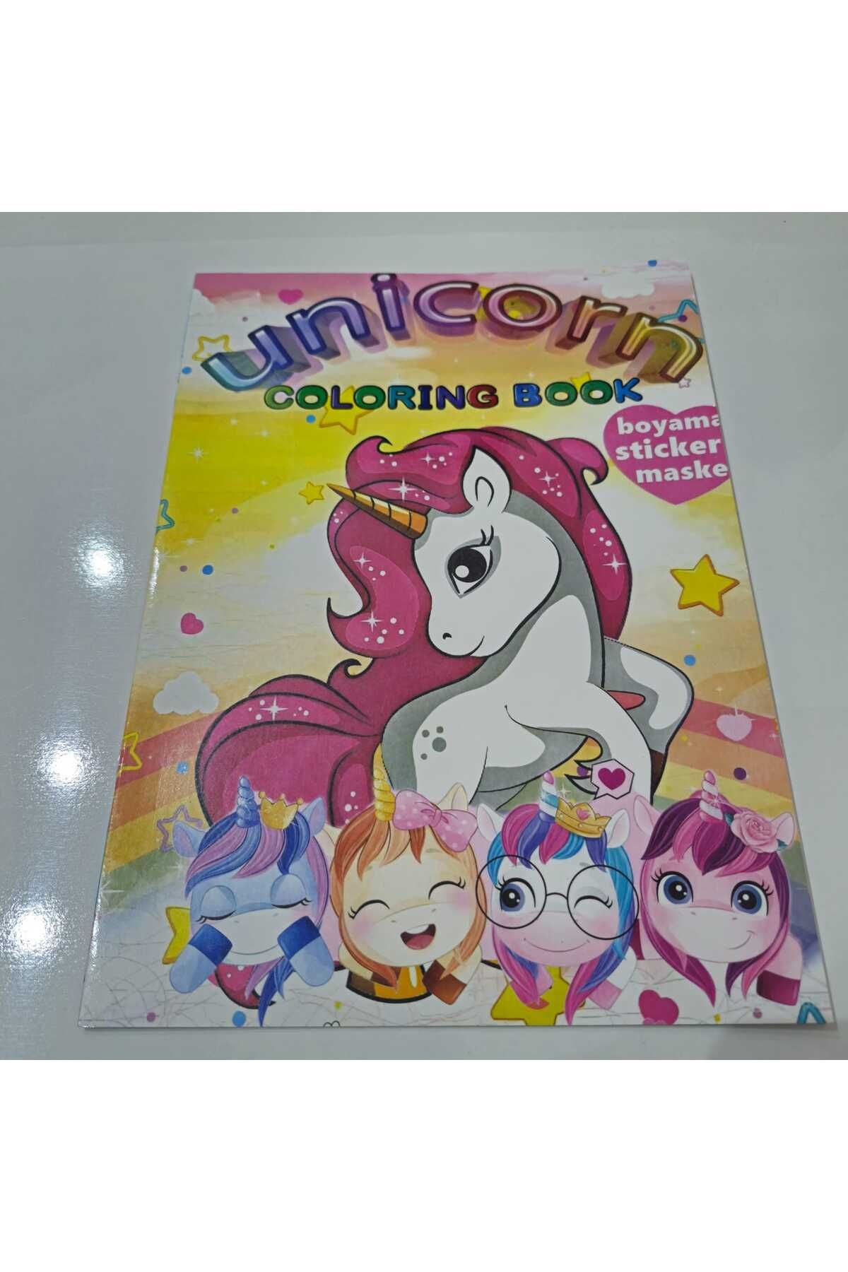 Coloring Book Sticker Ve Maskeli Boyama Kitab