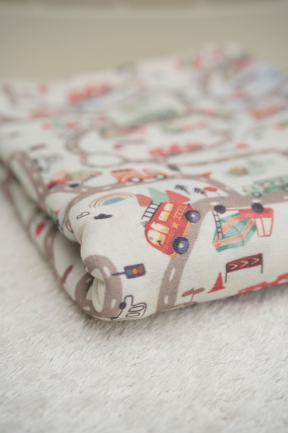 Tuğba Kuğu-Muslin Printed Fabric - Driveways 3