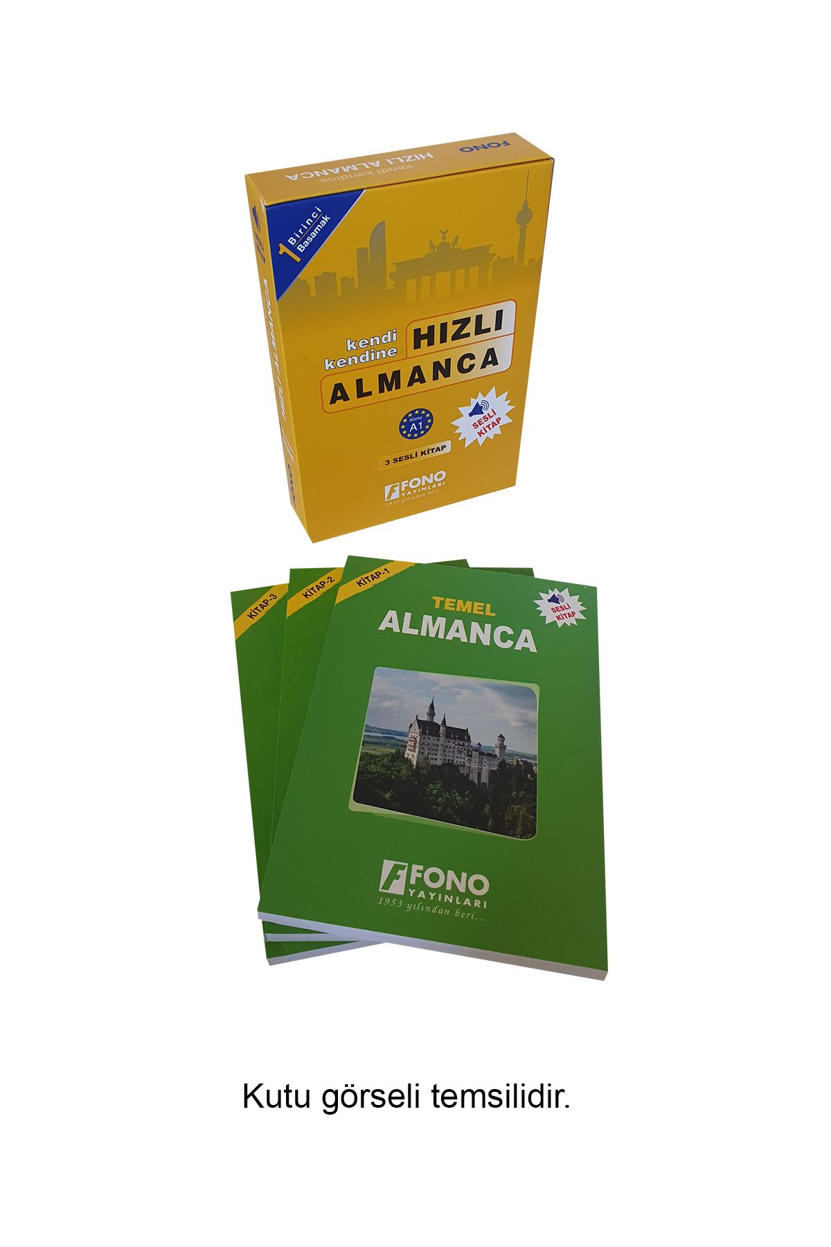 Fono Yayınları Hızlı Almanca 1. Basamak (3 Kitap) (seslendirmeli)