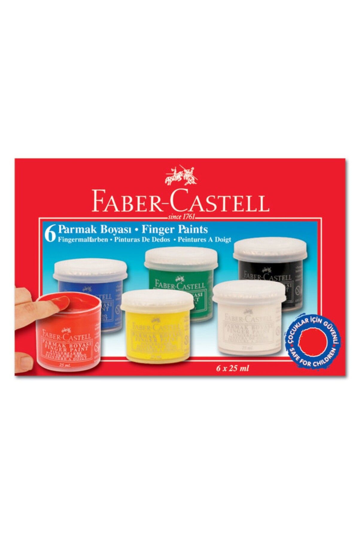 Faber Castell Parmak Boyası 6lı