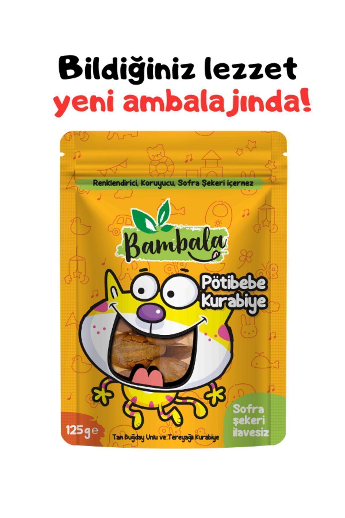 Bambala Pötibebe 6 Ay Bebek Bisküvisi 125g (KORUYUCUSUZ, TEMİZ IÇERİK)