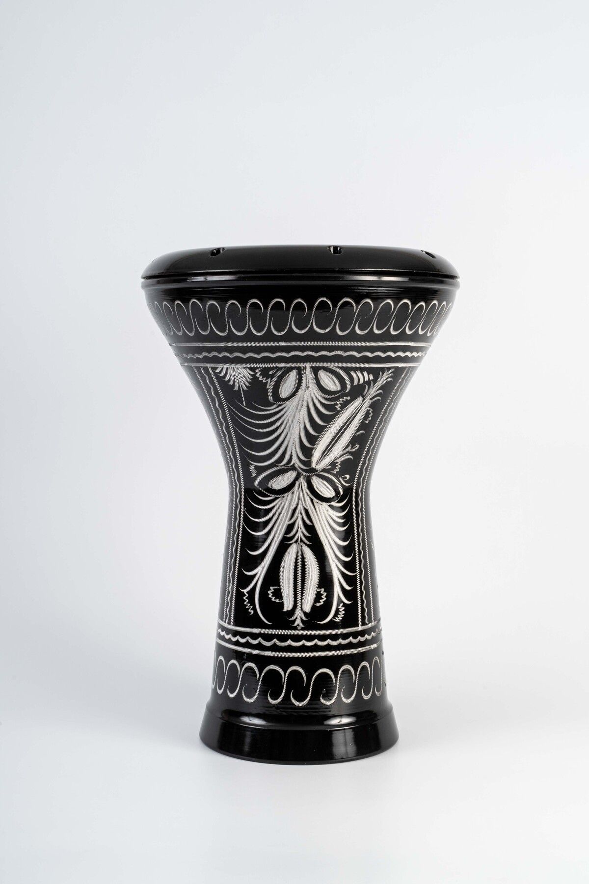 MASTERWORK Mısır Darbuka Erzincan Işlemeli Siyah