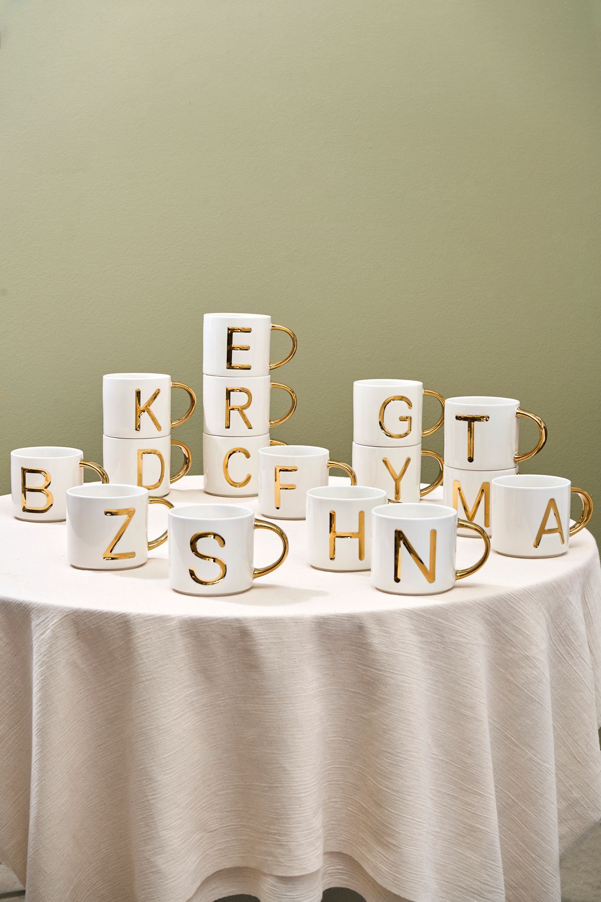 Karaca-400 ml White C Letter Mug 4