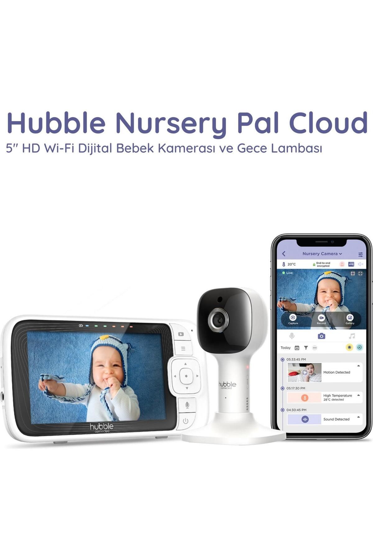 Hubble Hbl12 Nursery Pal Cloud 5'' Wifi Bebek Kamerası