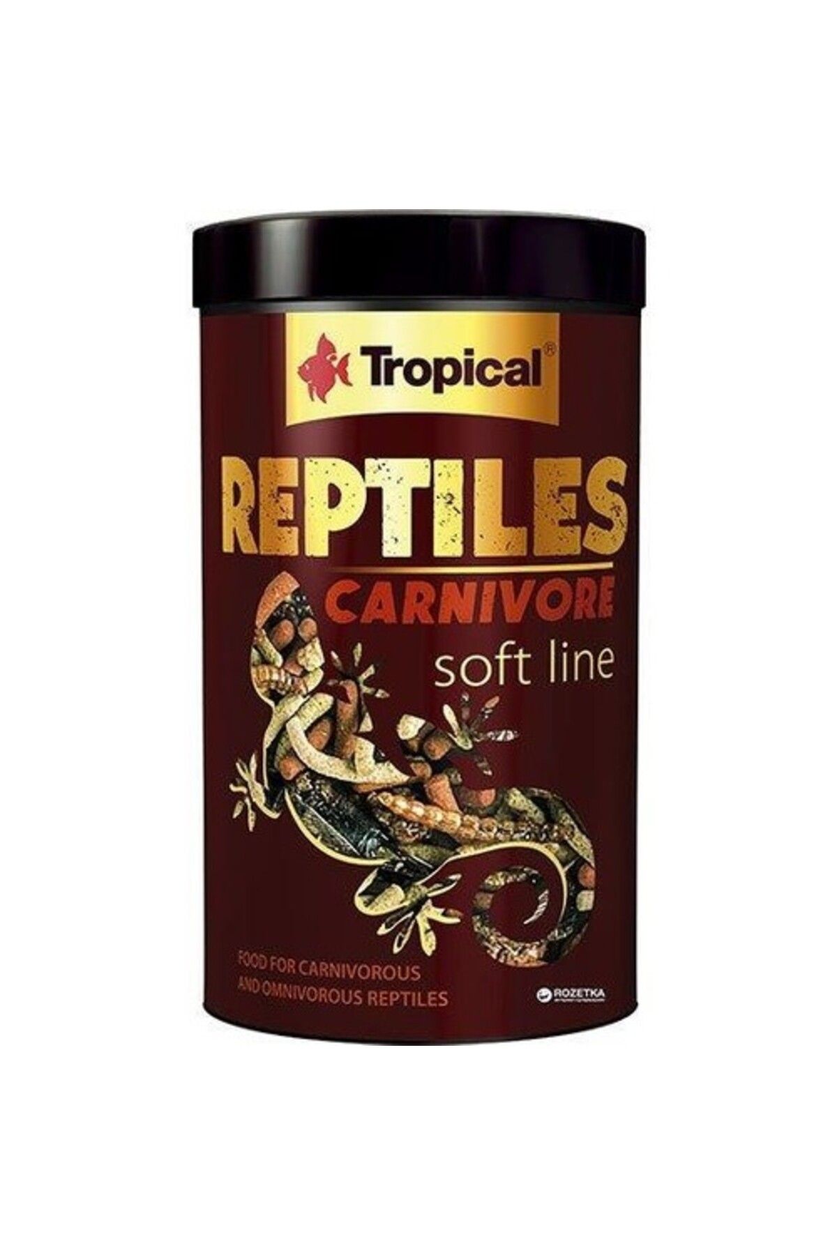 Tropical Reptiles Carnivore Soft Etobur ve Omnivor Sürüngenler için Yem 250 Ml 65 Gr