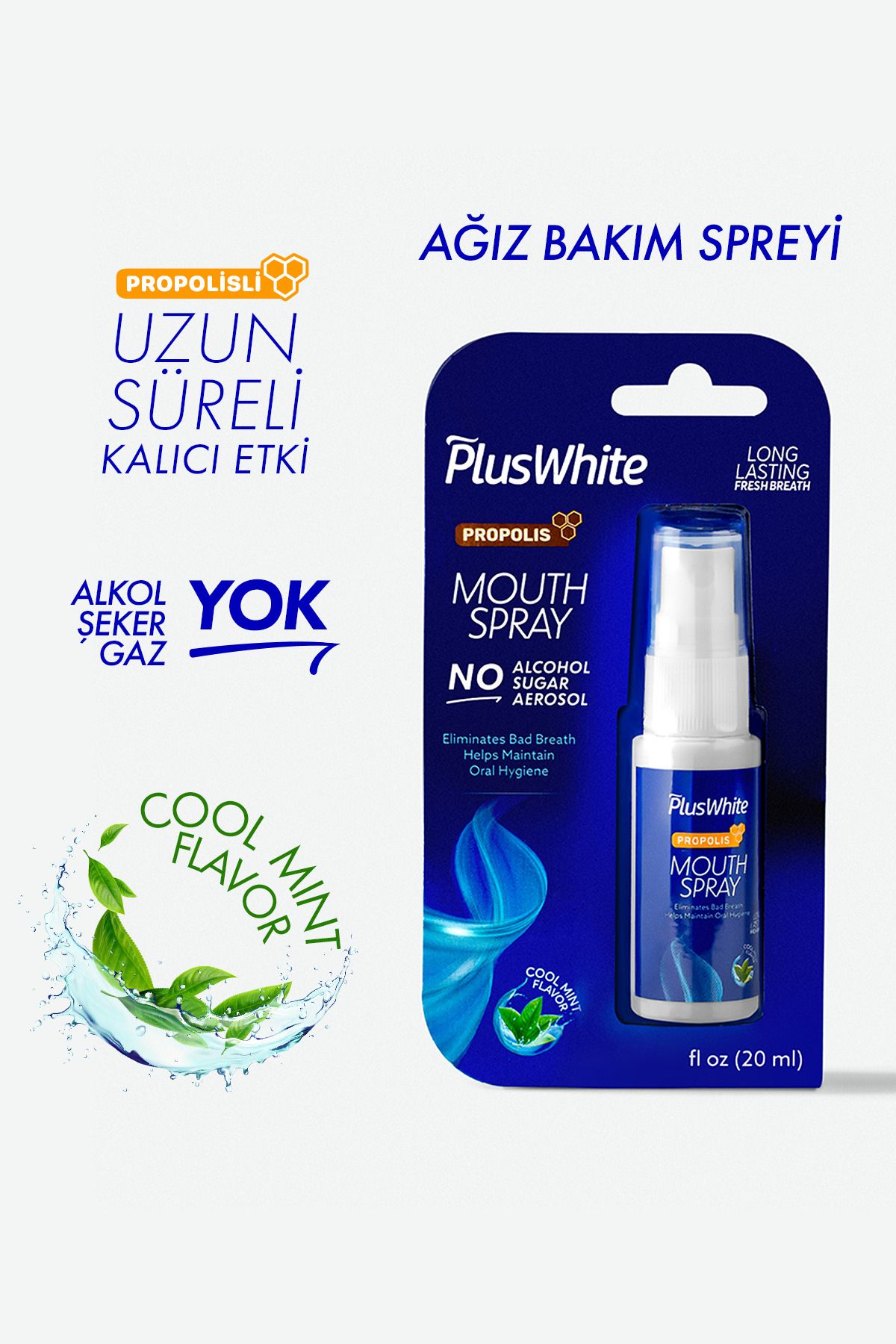 Plus White Propolisli Koku Önleyici Ağız Bakım Spreyi 20ml