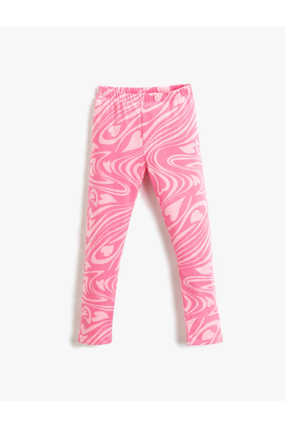 Koton-Abstract Patterned Leggings with Elastic Waist 1