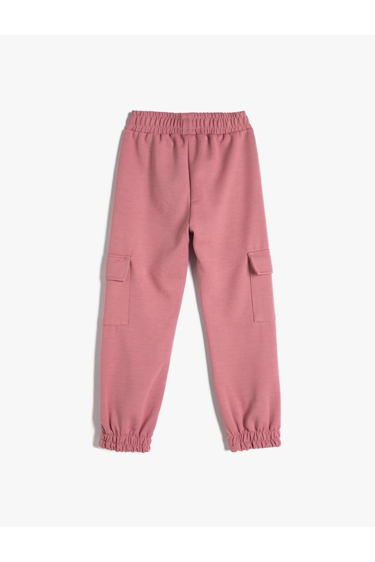 Koton-Basic Cargo Jogger Sweatpants with Pockets and Elastic Waist 2