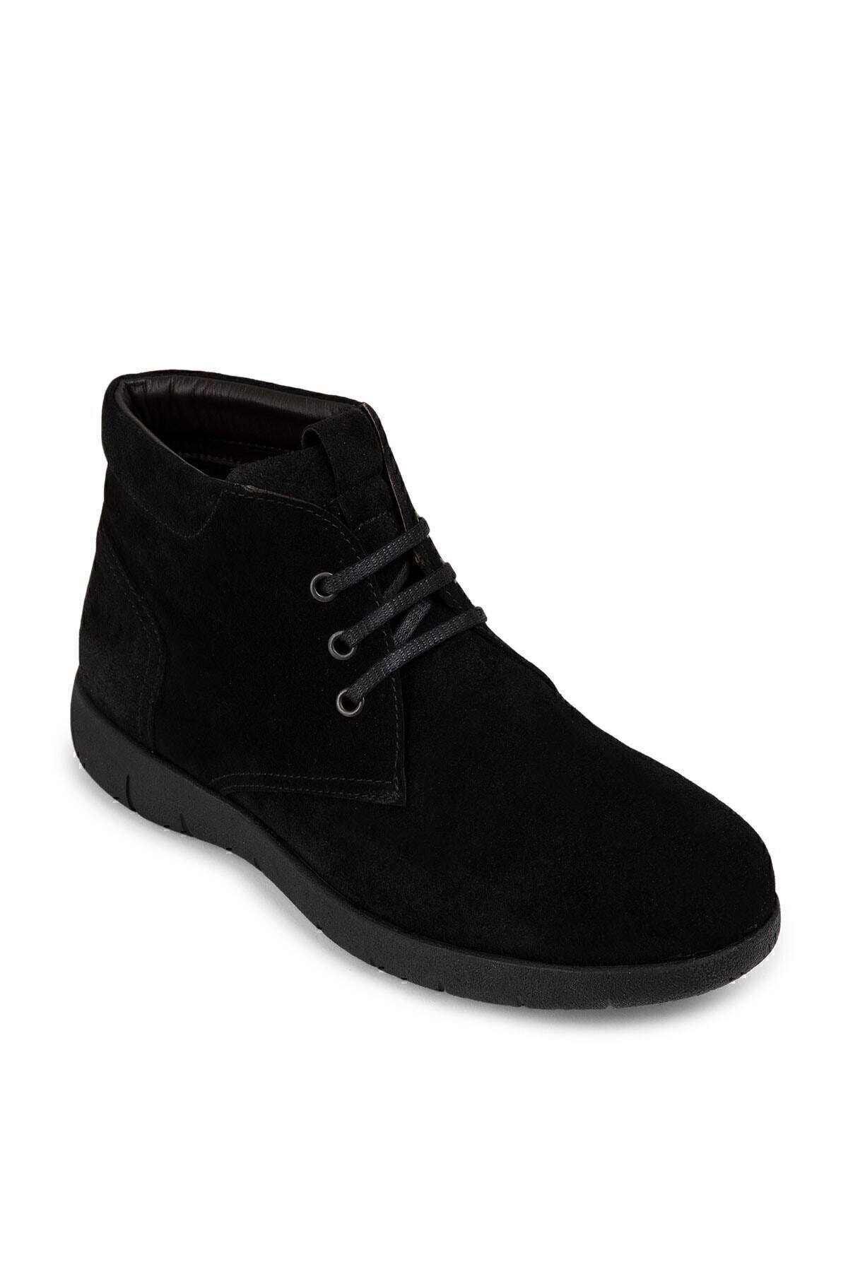 Deery-Genuine Suede Black Men's Boots 7