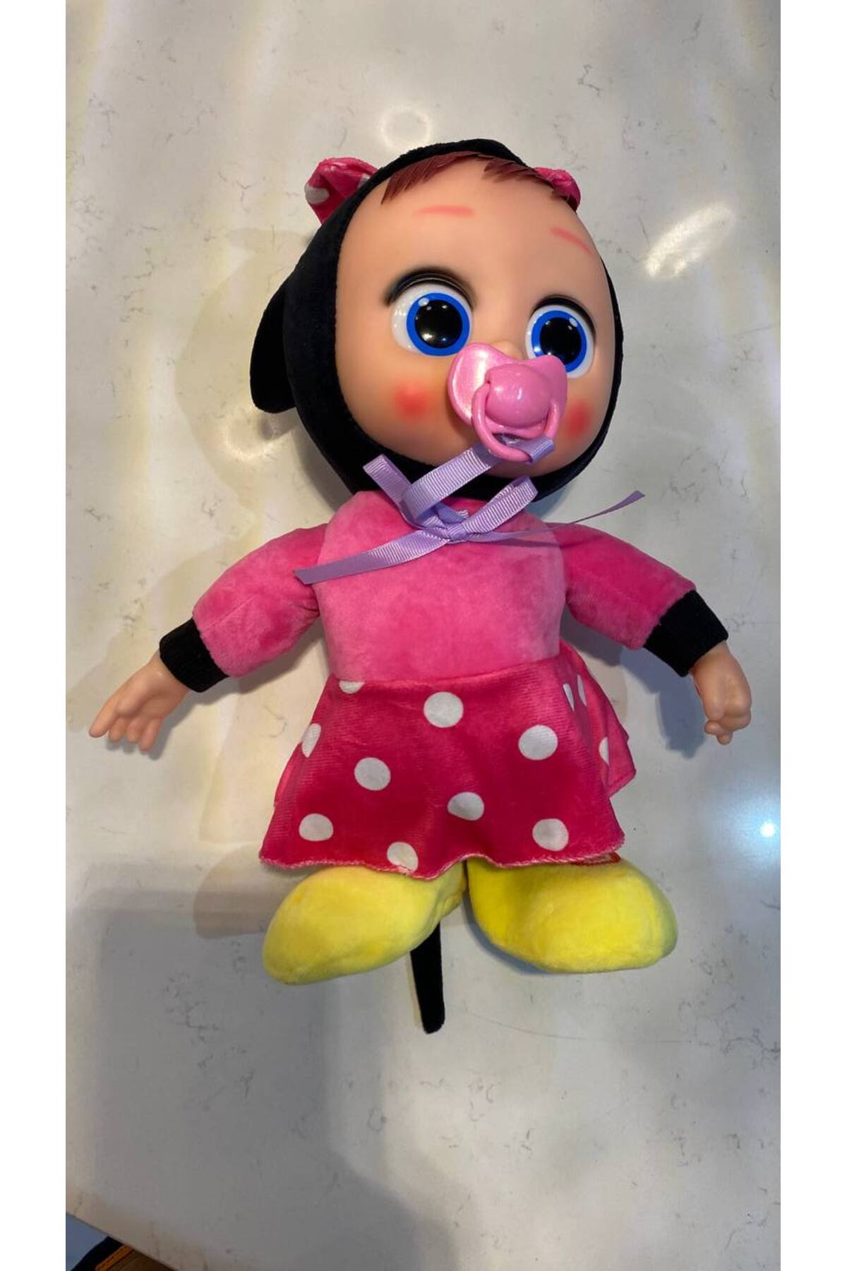 Magicway Yürüyen ve Dans Eden Oyuncak Bebek Emzikli Müzikli Pilli Emziği Çıkarınca Ağlayan Peluş Bebek fotoğrafı 5 (önizleme)
