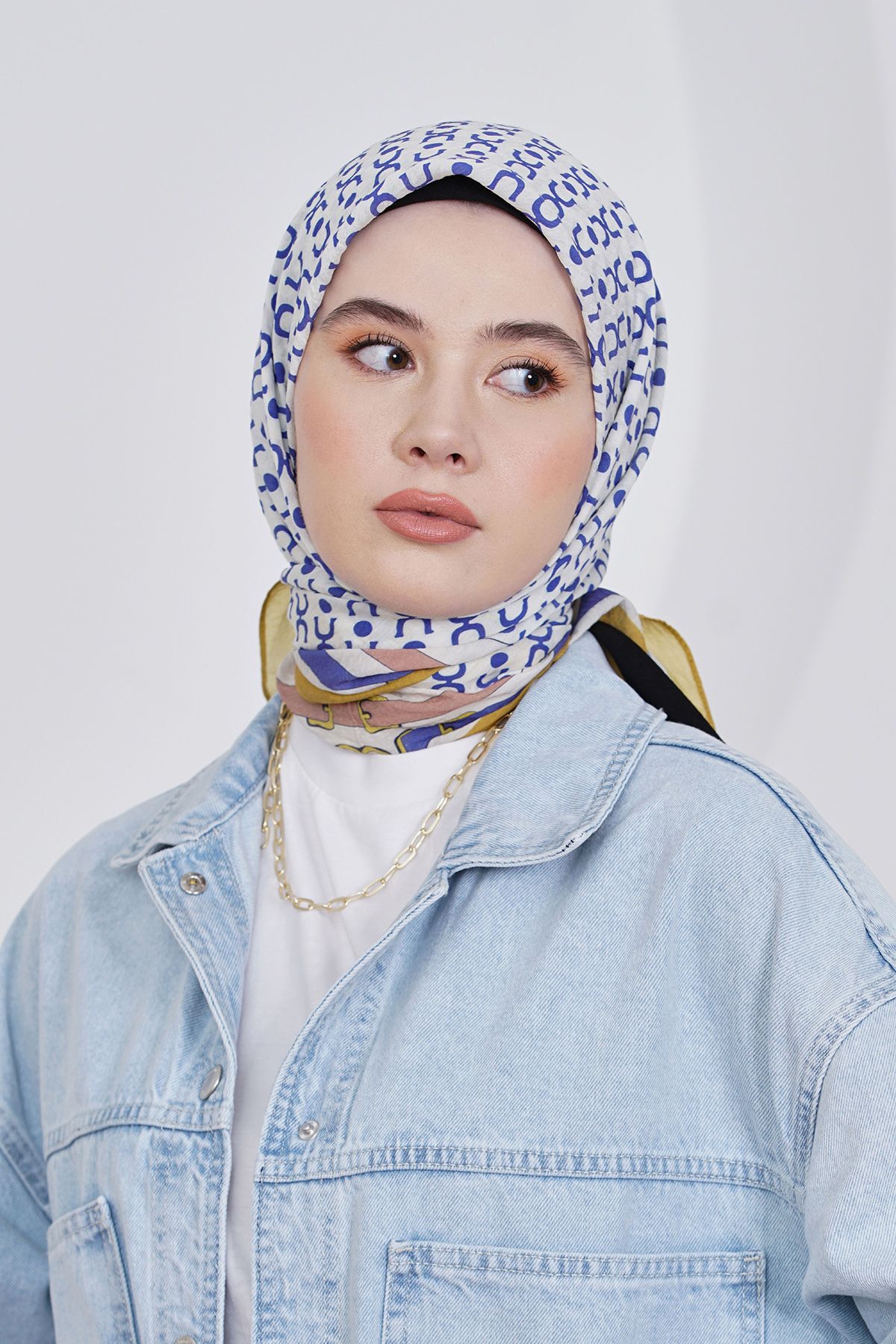 روسری زرد حجاب الماس رویال IPEXI 4283 Loryan