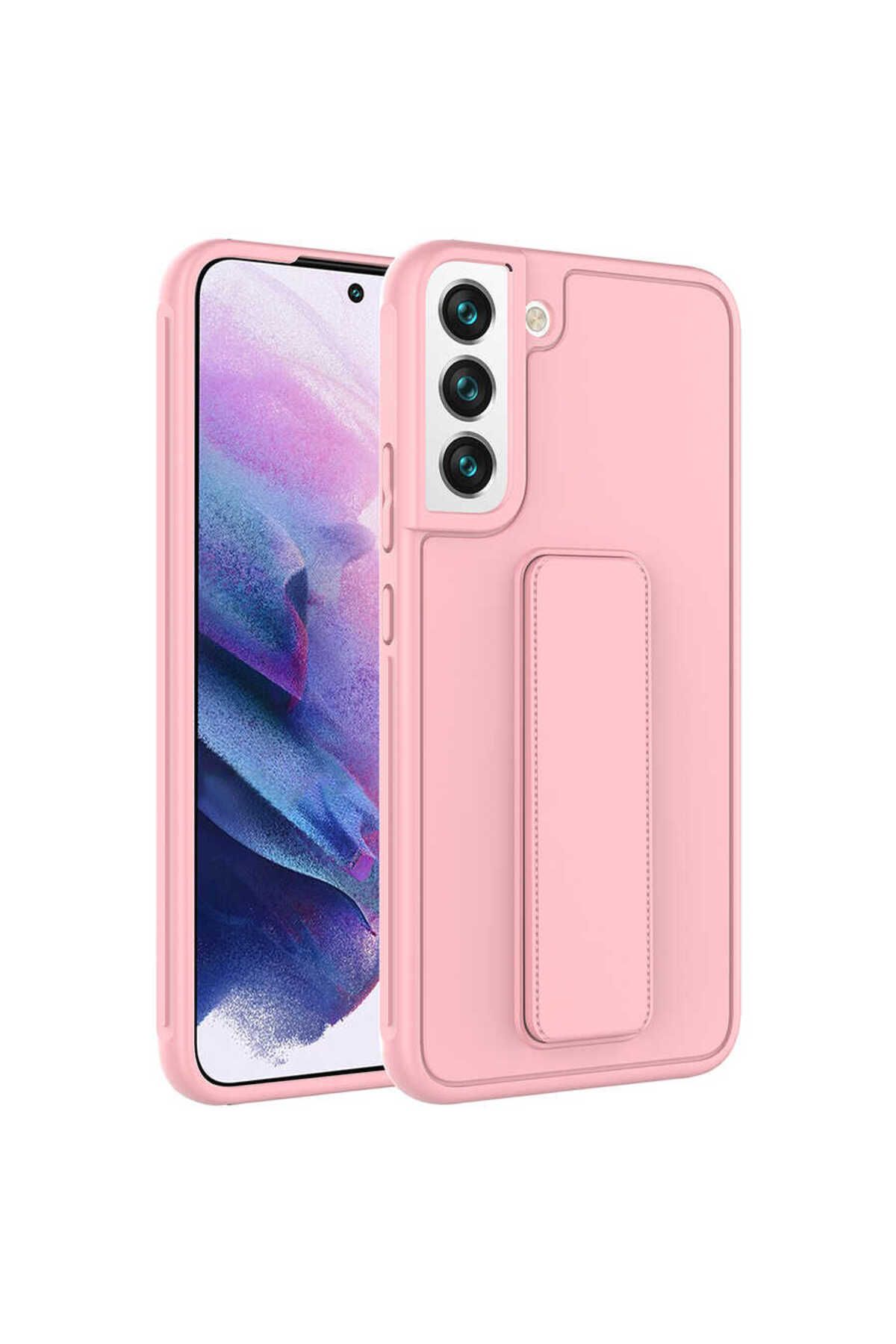 gaappy Pstand Serisi Samsung Galaxy S22 Pembe Kapak