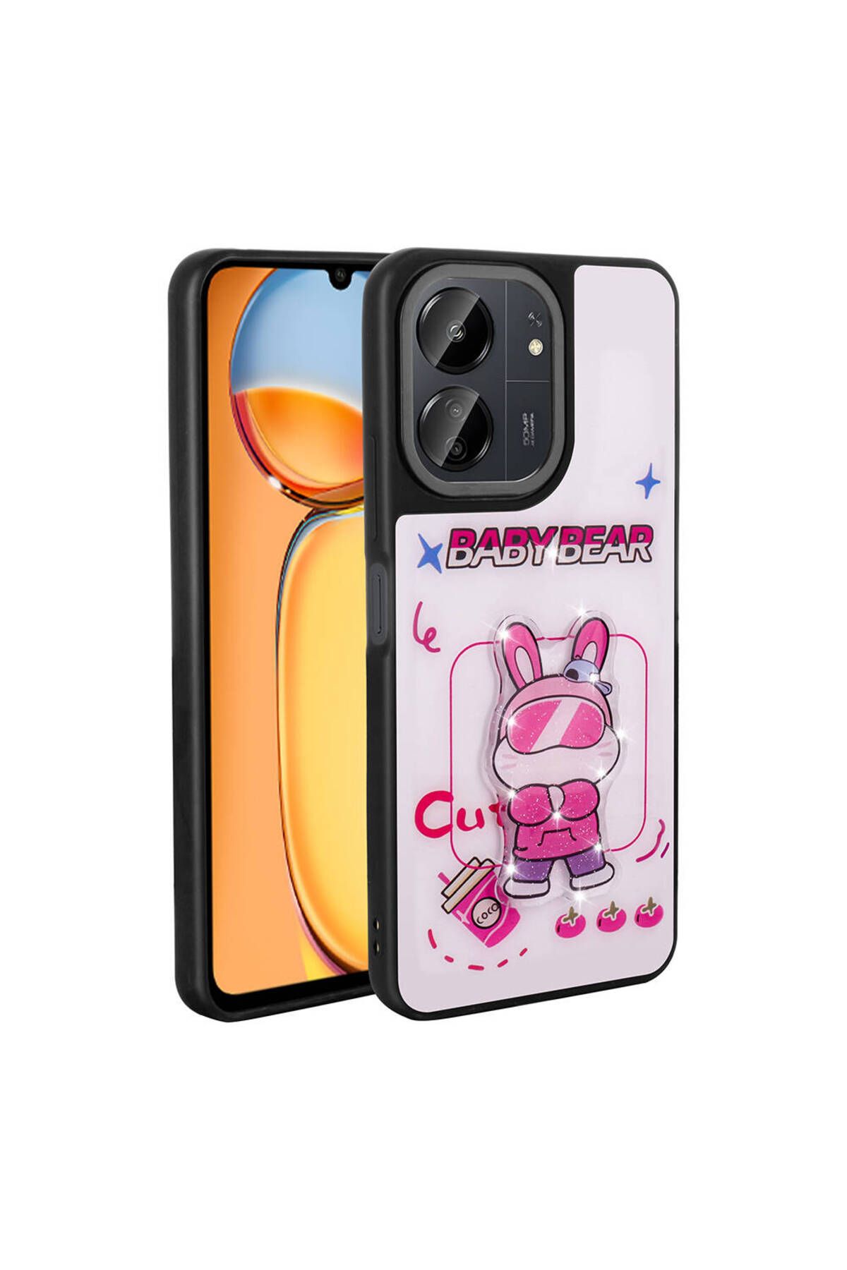 gaappy Pamas Serisi Xiaomi Redmi 13C Beyaz Kapak