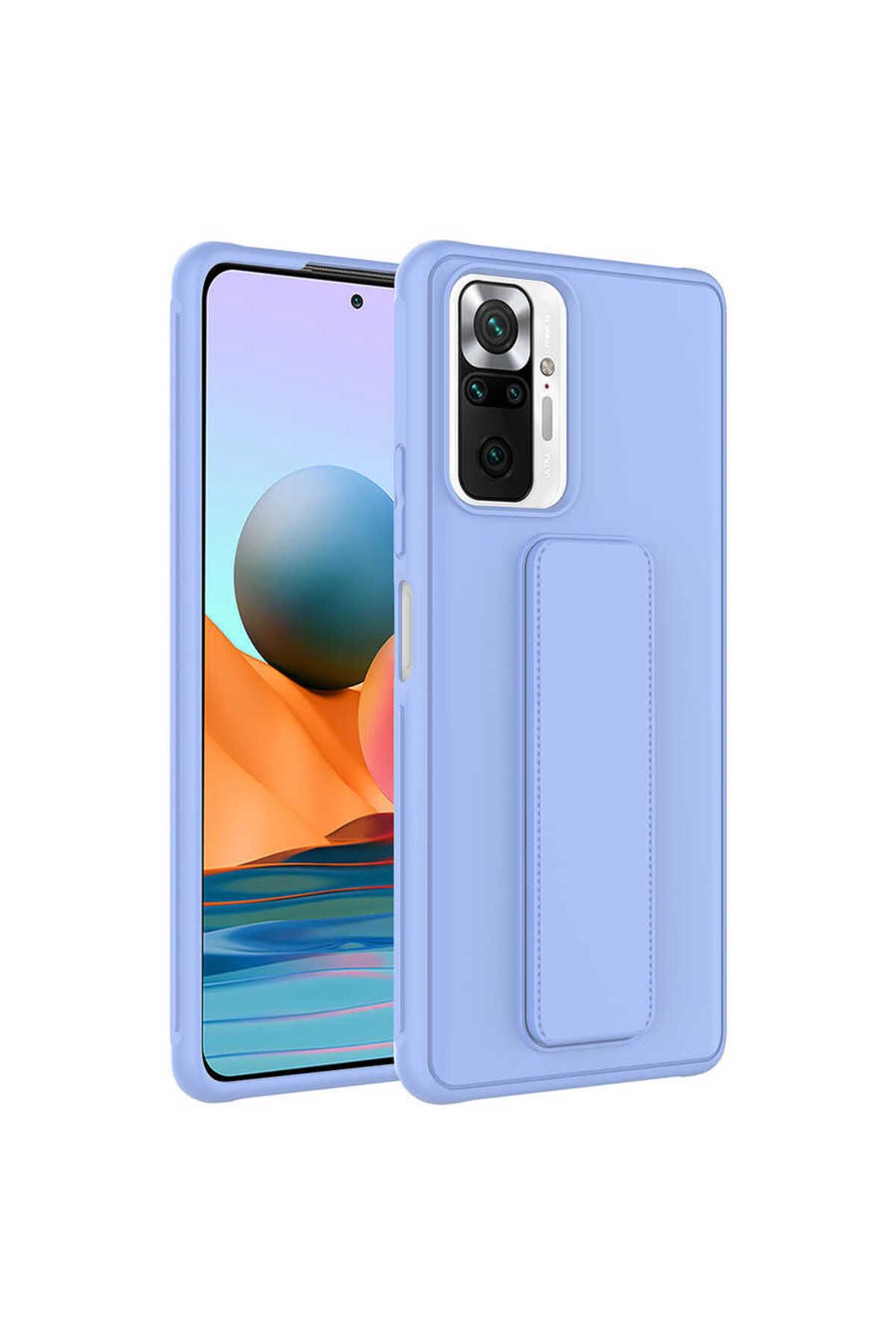 gaappy Pstand Serisi Xiaomi Redmi Note 10 Pro Lila Kapak