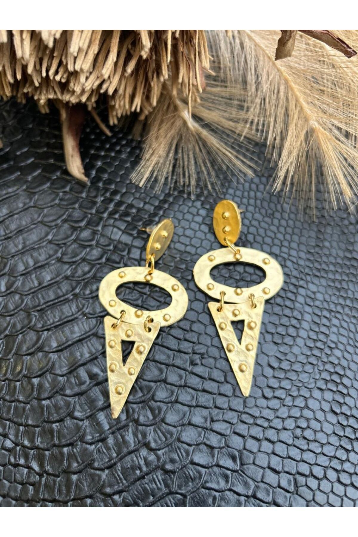 MONAMORE-Helenistic Design Brass Earrings 1