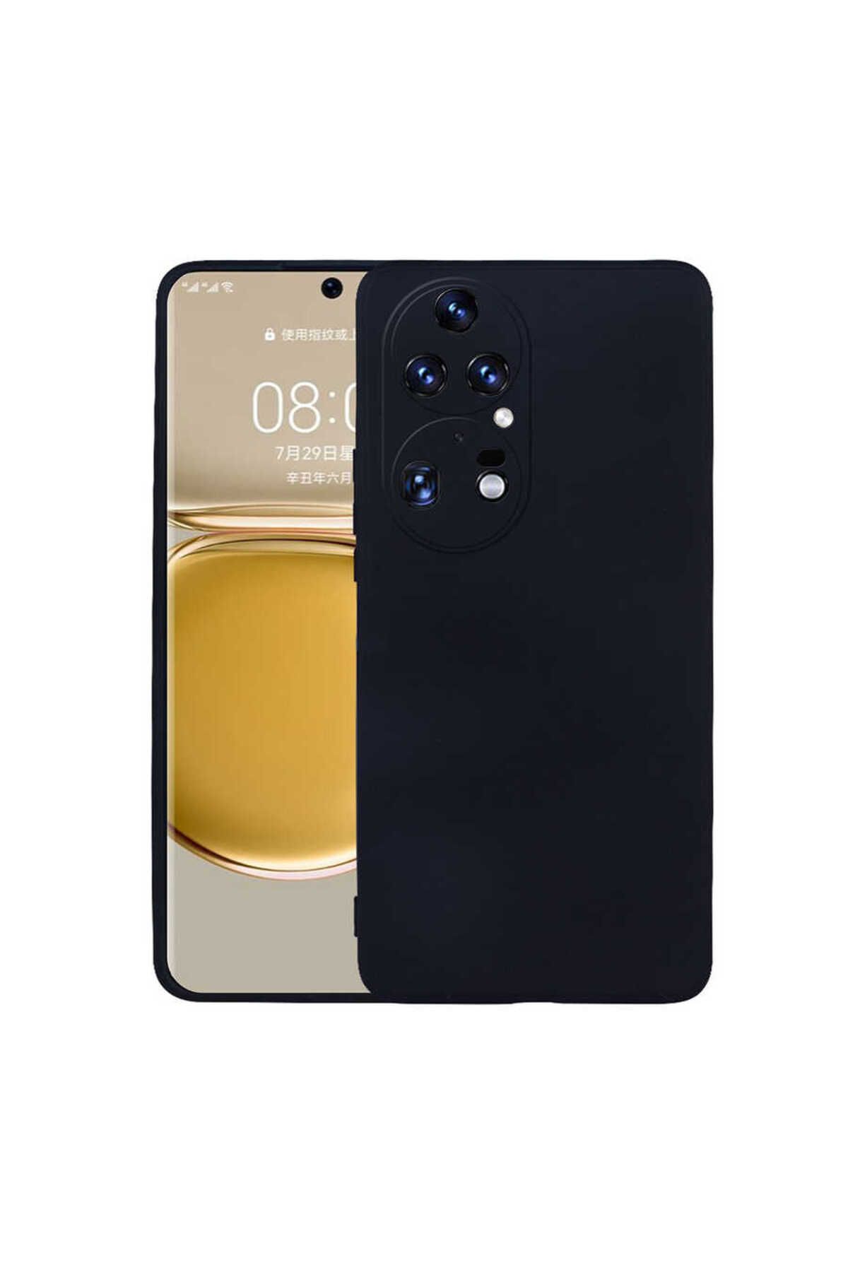 ELSAH Huawei P50 Pro Uyumlu Kılıf Esnek ve Darbe Emici Renkli Koruyucu Kapak