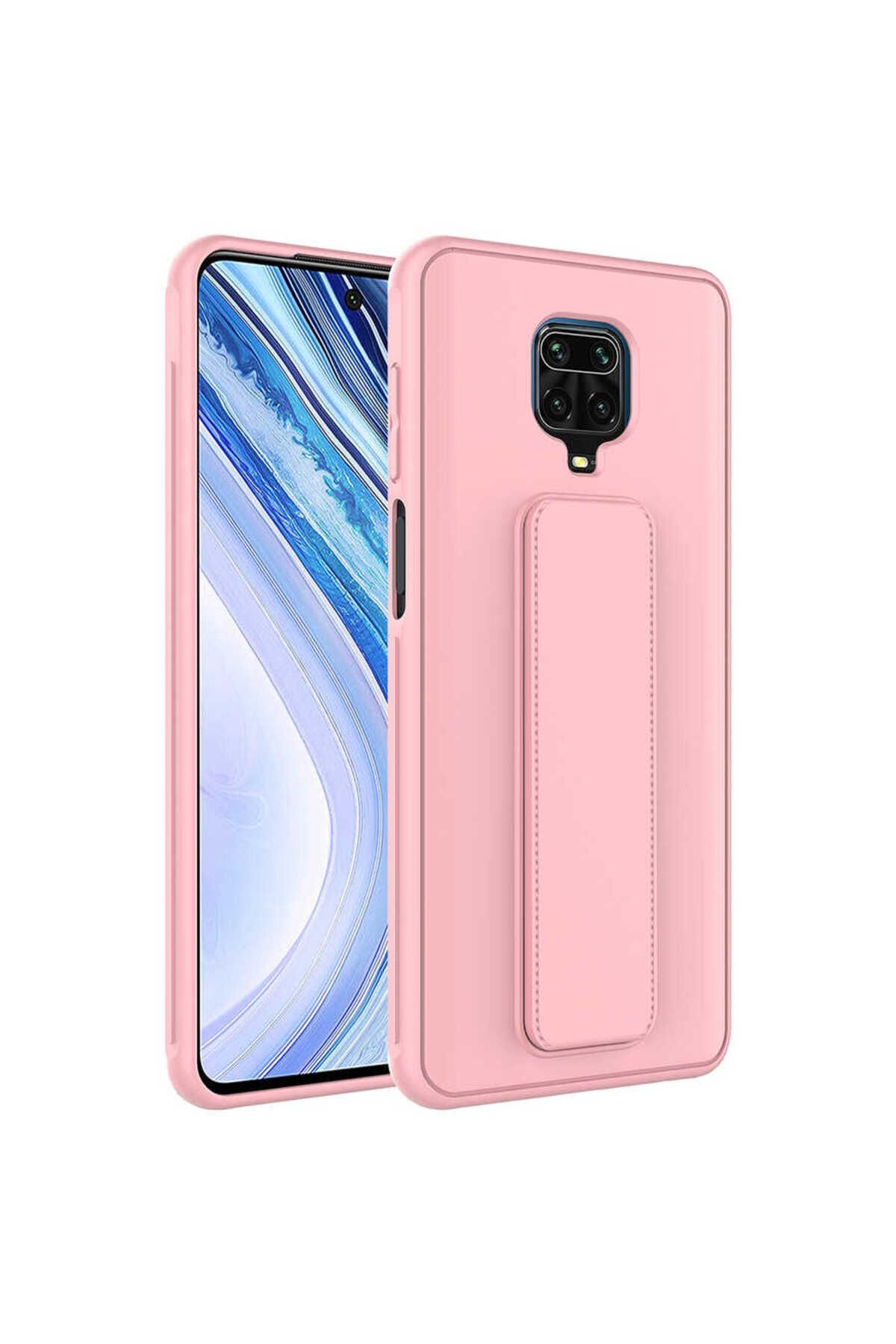 gaappy Pstand Serisi Xiaomi Redmi Note 9S Pembe Kapak