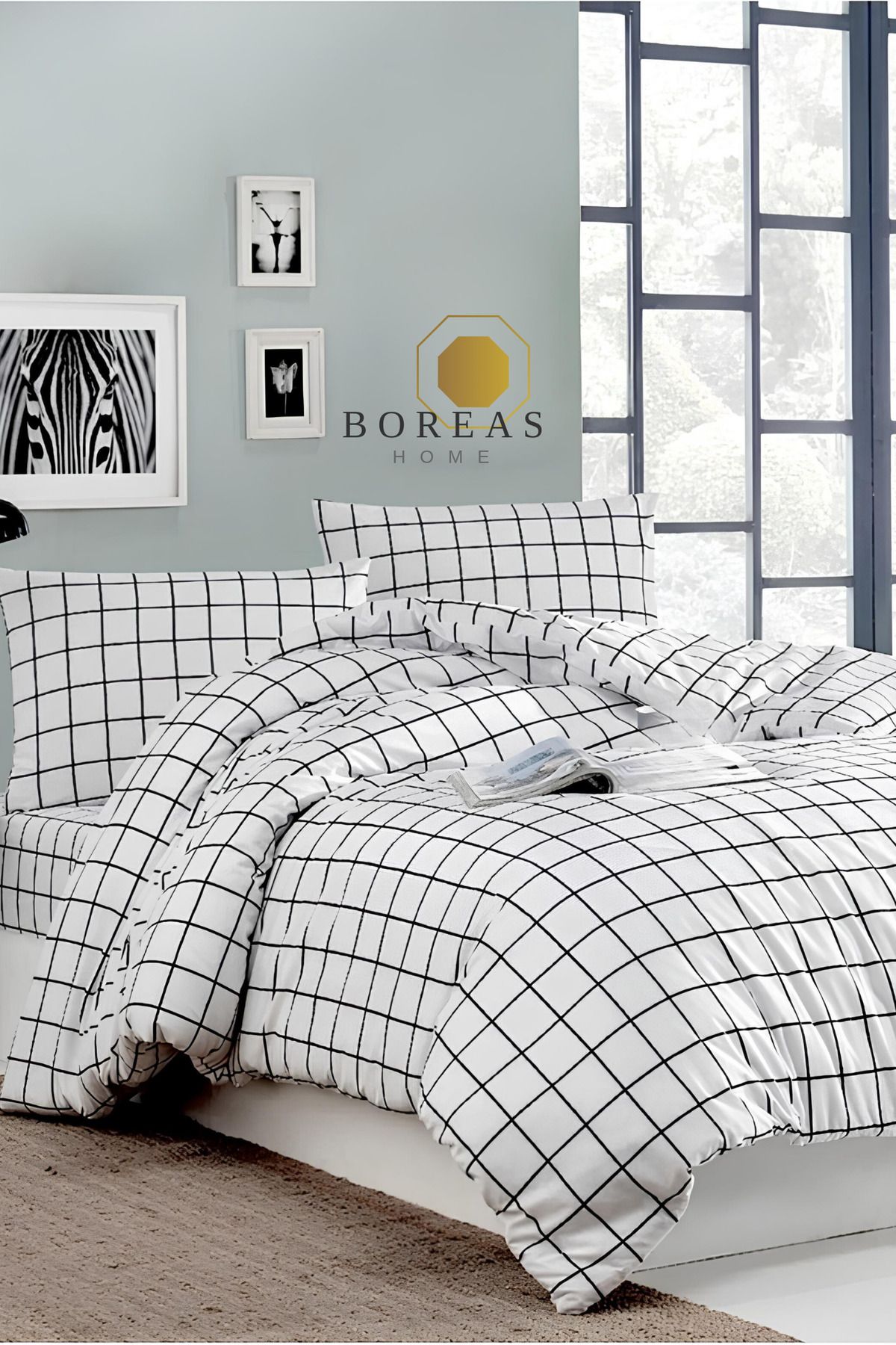 Boreas Home PURESOFT  Lastikli Battal   Nevresim Takımı