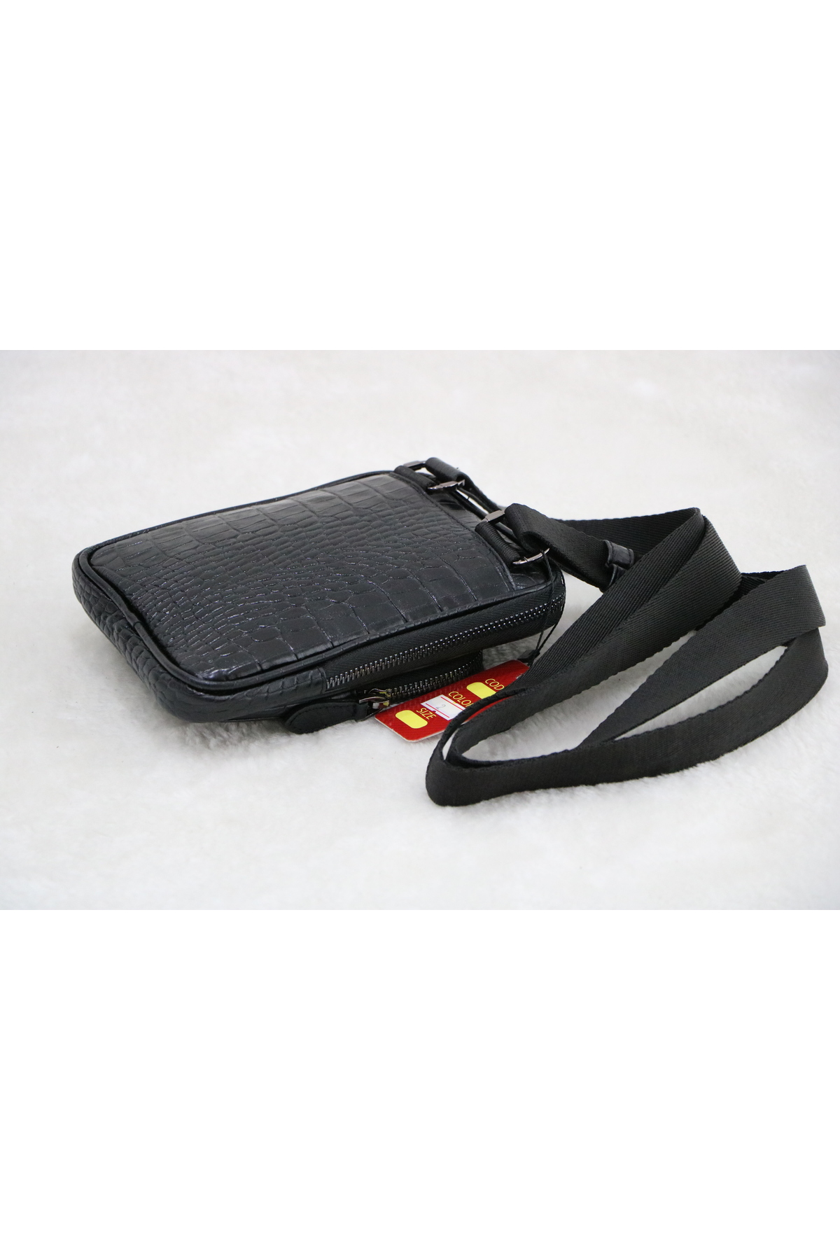 Canpellini  Hakiki Deri Erkek Posta çanta 20x14 - Görsel 4