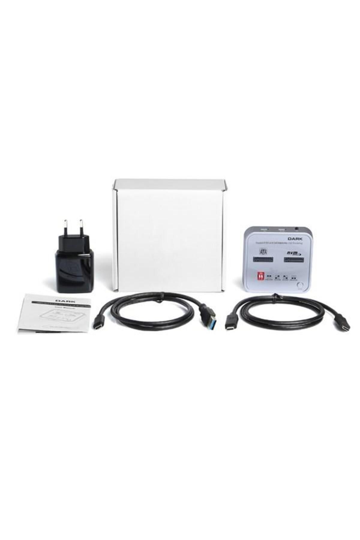 Dark-DK-AC-DSDM2C M2 SSD Disk Station Clone and SD Card Supported 6