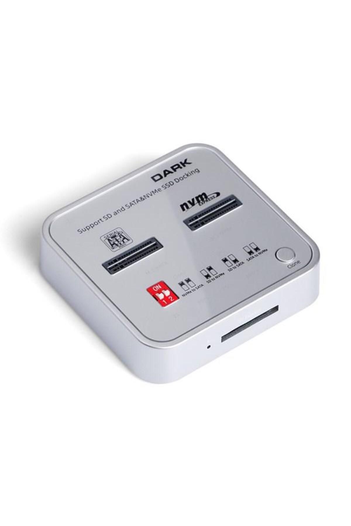 Dark-DK-AC-DSDM2C M2 SSD Disk Station Clone and SD Card Supported 1